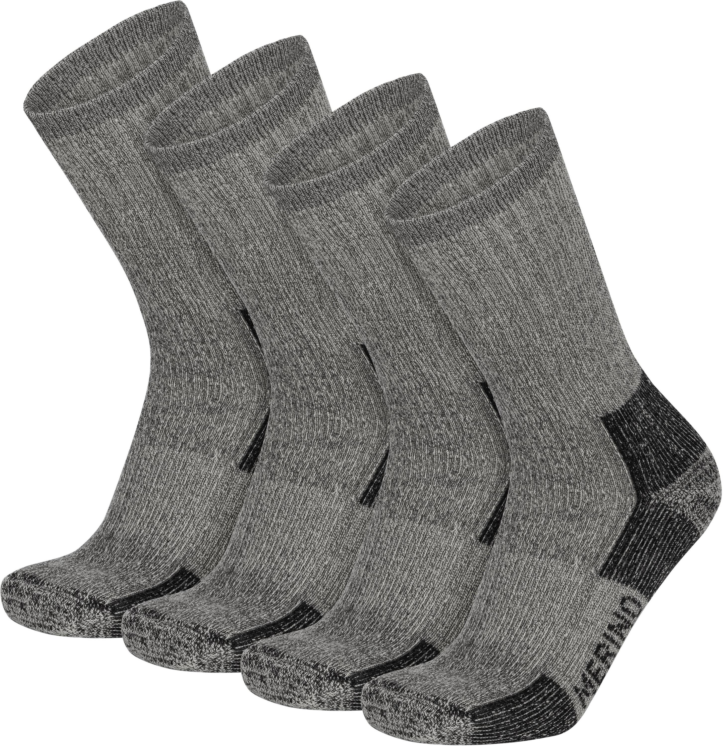 normani Thermosocken 2 Paar 100% Merino Wandersocken (Set, 1-Paar, 2 Paar) Wandersocken Premium Merino Wolle