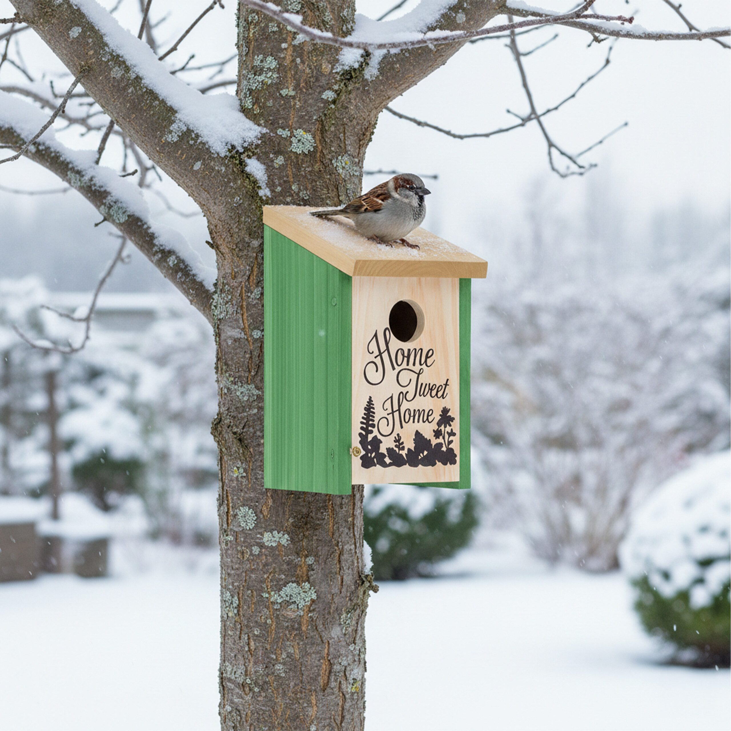 relaxdays Nistkasten Home Tweet Home, grün