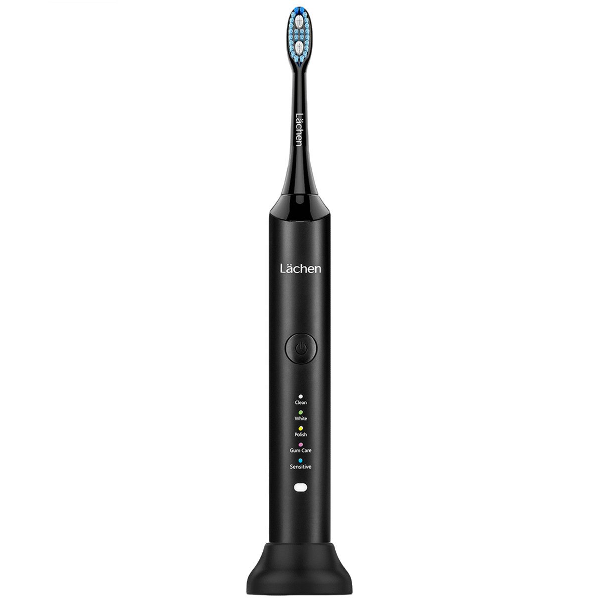 HYIEAR Elektrische Zahnbürste Elektrische Zahnbürste mit 6 Aufsteckbürsten,5 Putzmodi/Deep Clean, Aufsteckbürsten: 6 St., 6xZahnbürstenköpfe, 1xSchallzahnbürste, 1xLadestation,1xReise-Etui, Schall technologie, mit Reiseetui,IPX7/Intelligenter Speicher