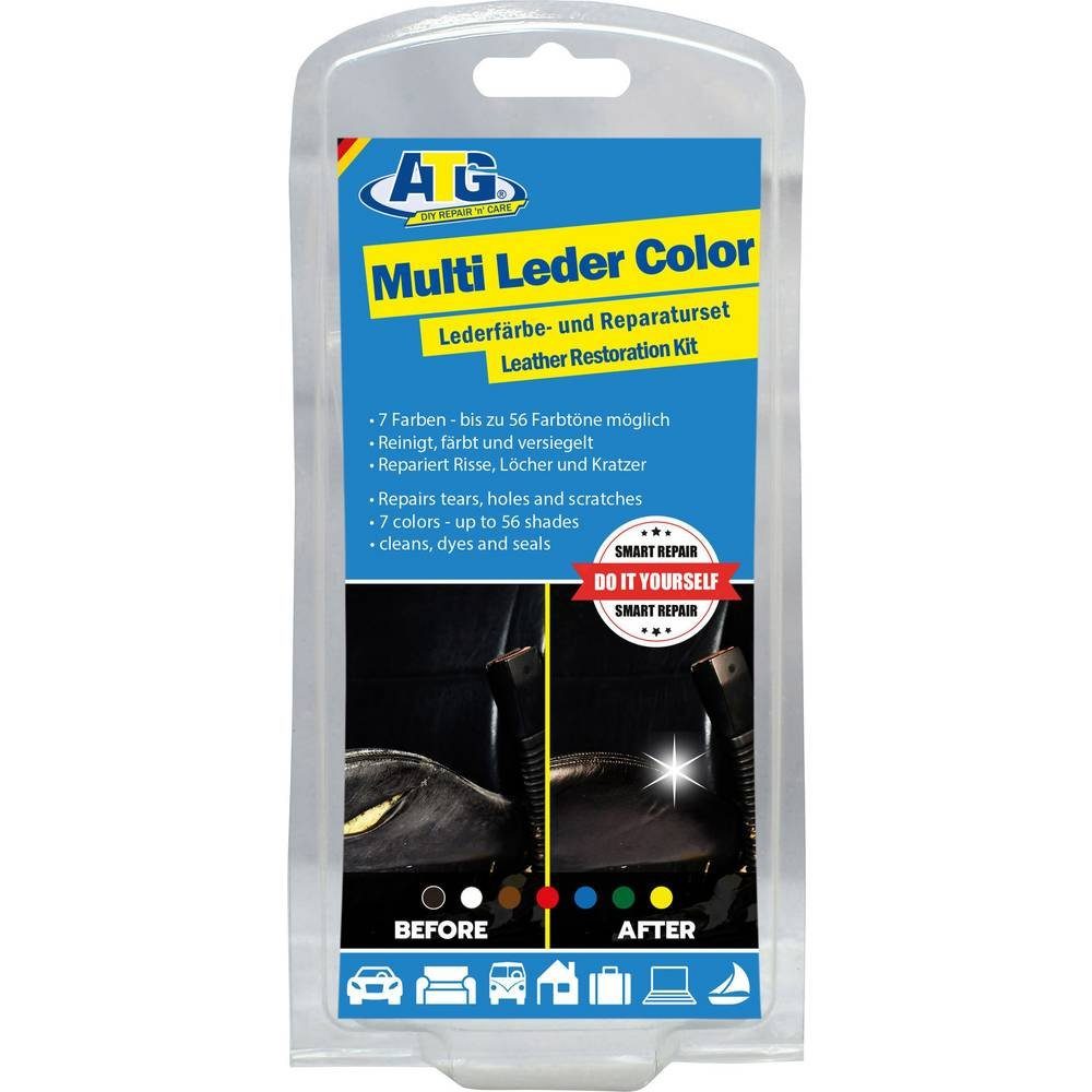 Leder Color ATG Multi Autowaschbürste Färbe-& Reparaturset Leder