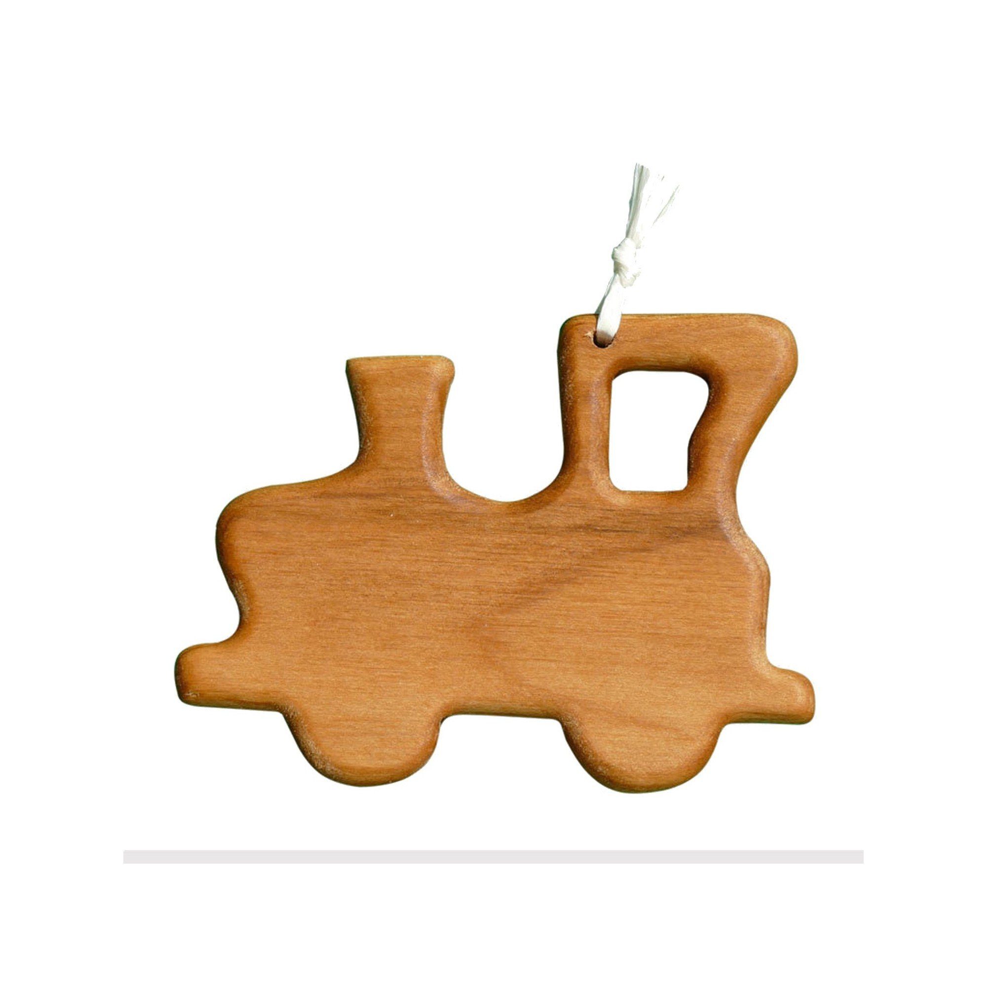 mitienda Christbaumschmuck Geschenkanhänger aus Holz, Lokomotive