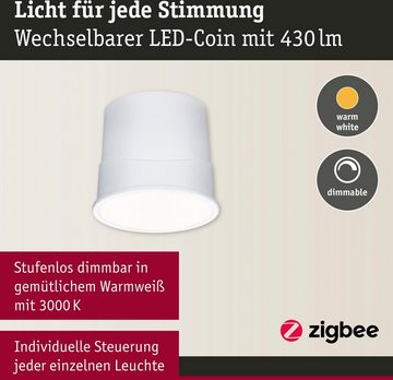Paulmann LED Einbauleuchte Base 230V 430lm, Bewegungsmelder, Warmweiß, Zigbee