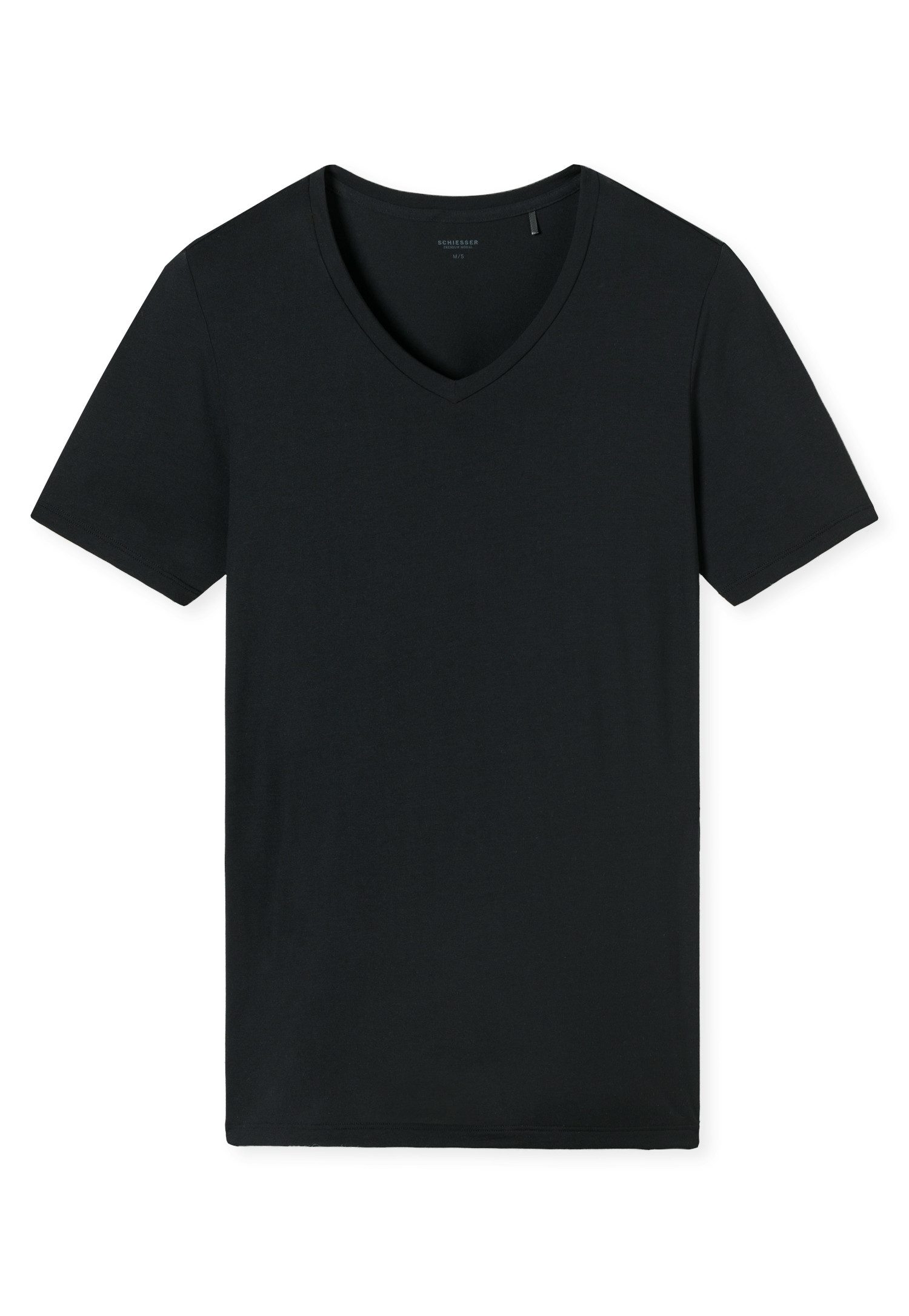 Schiesser Unterhemd Premium V-Shirt (Doppelpack) Softes, leichtes TENCEL™ Modal