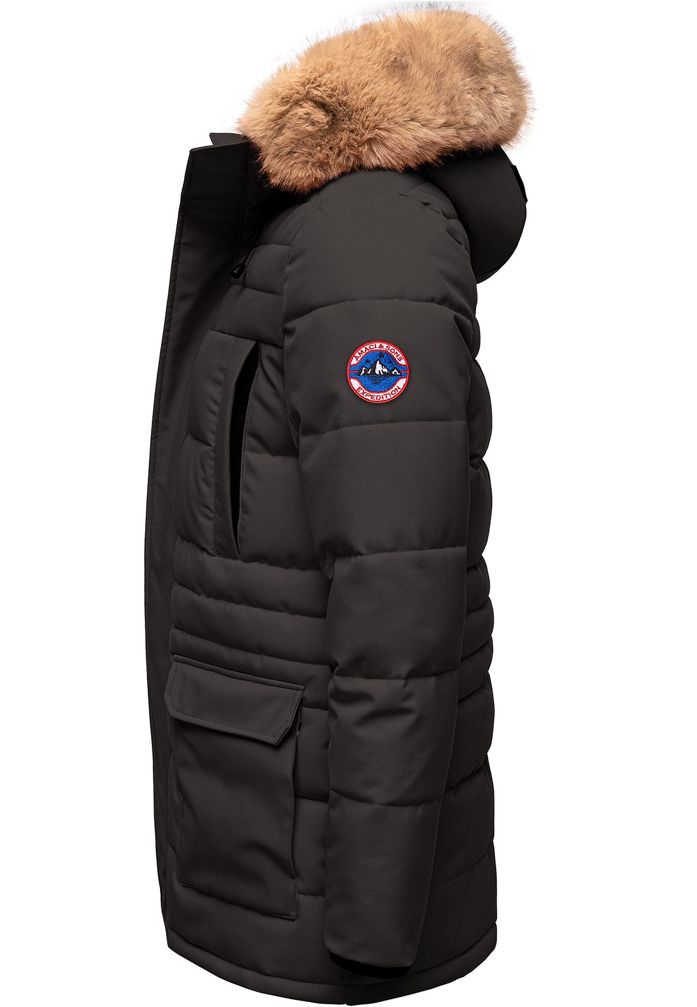 Amaci&Sons Winterjacke KENT Winterjacke Herren Gefütterte Dicke Winter Jack günstig online kaufen