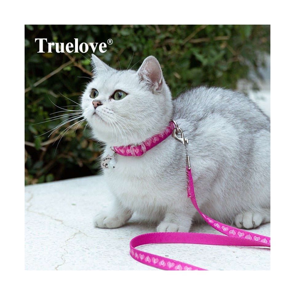 Truelove Katzen-Halsband Katzengarnitur pink