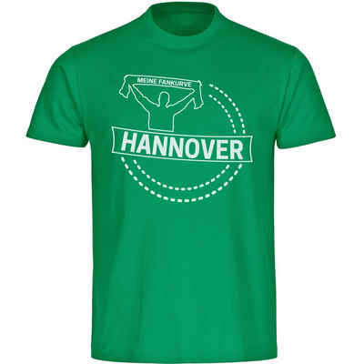 multifanshop T-Shirt Kinder Hannover - Meine Fankurve - Boy Girl
