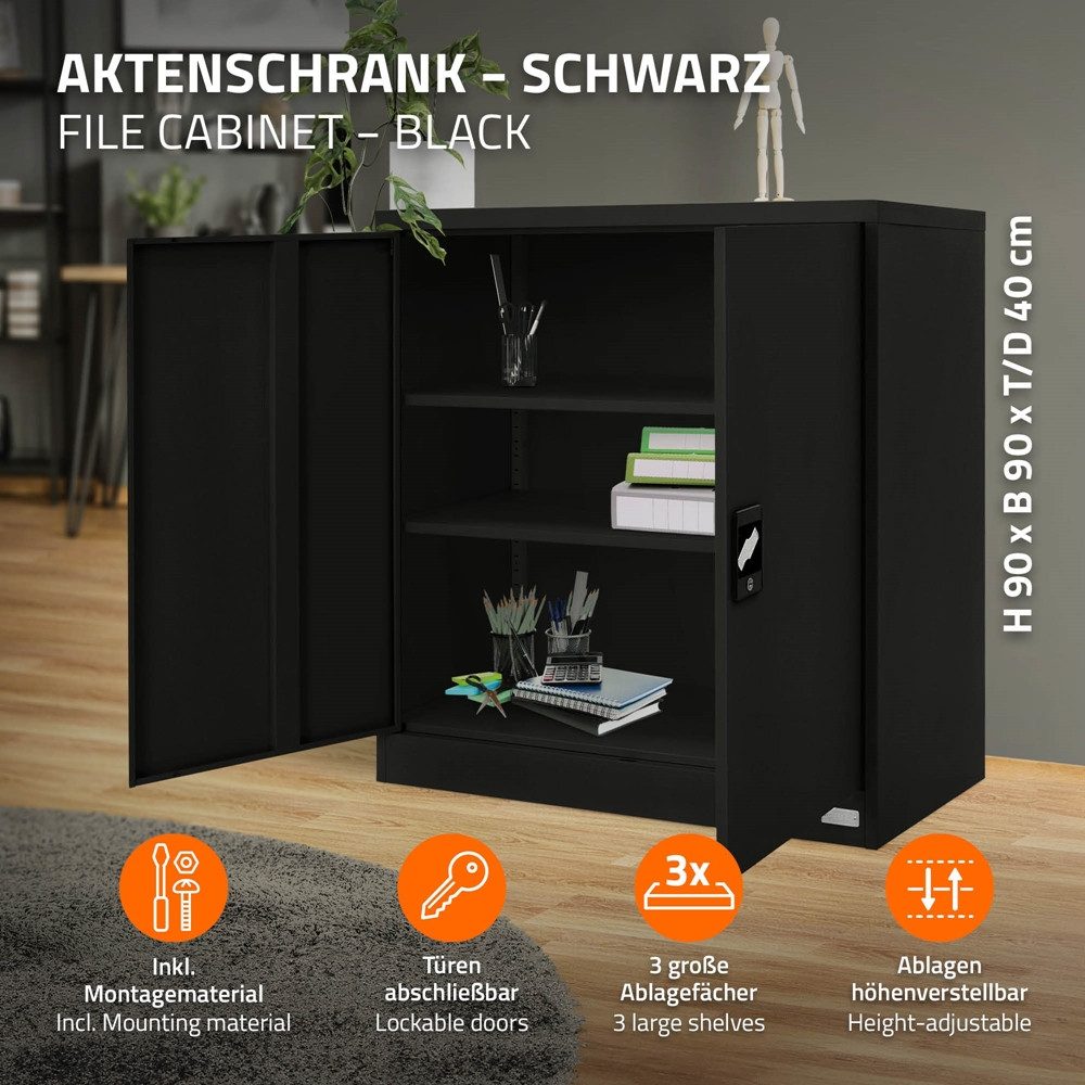 ML-DESIGN Aktenschrank Metallschrank mit Schubladen freistehender günstig online kaufen