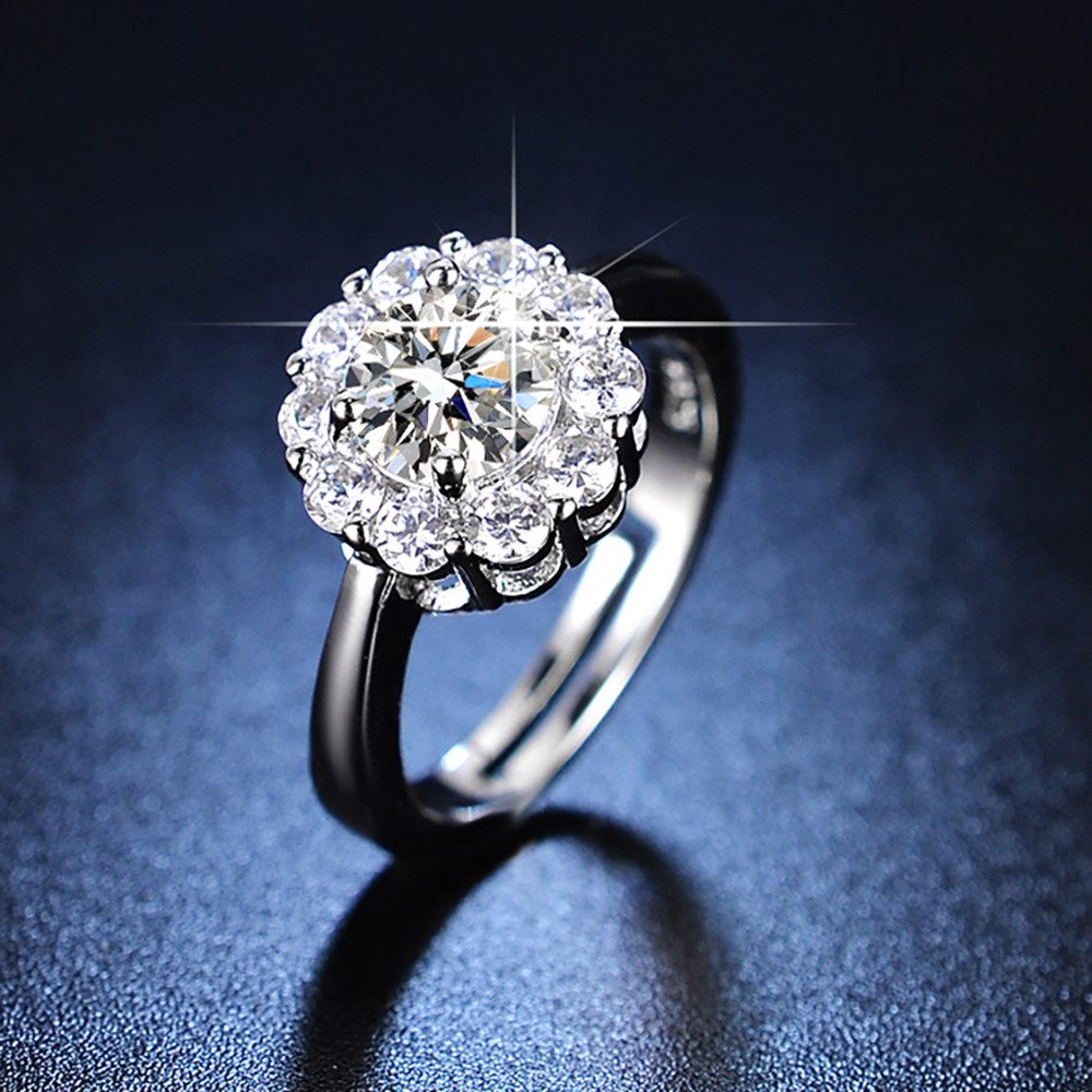 The Beauty House Fingerring Verlobungsring silberfarbiger günstig online kaufen