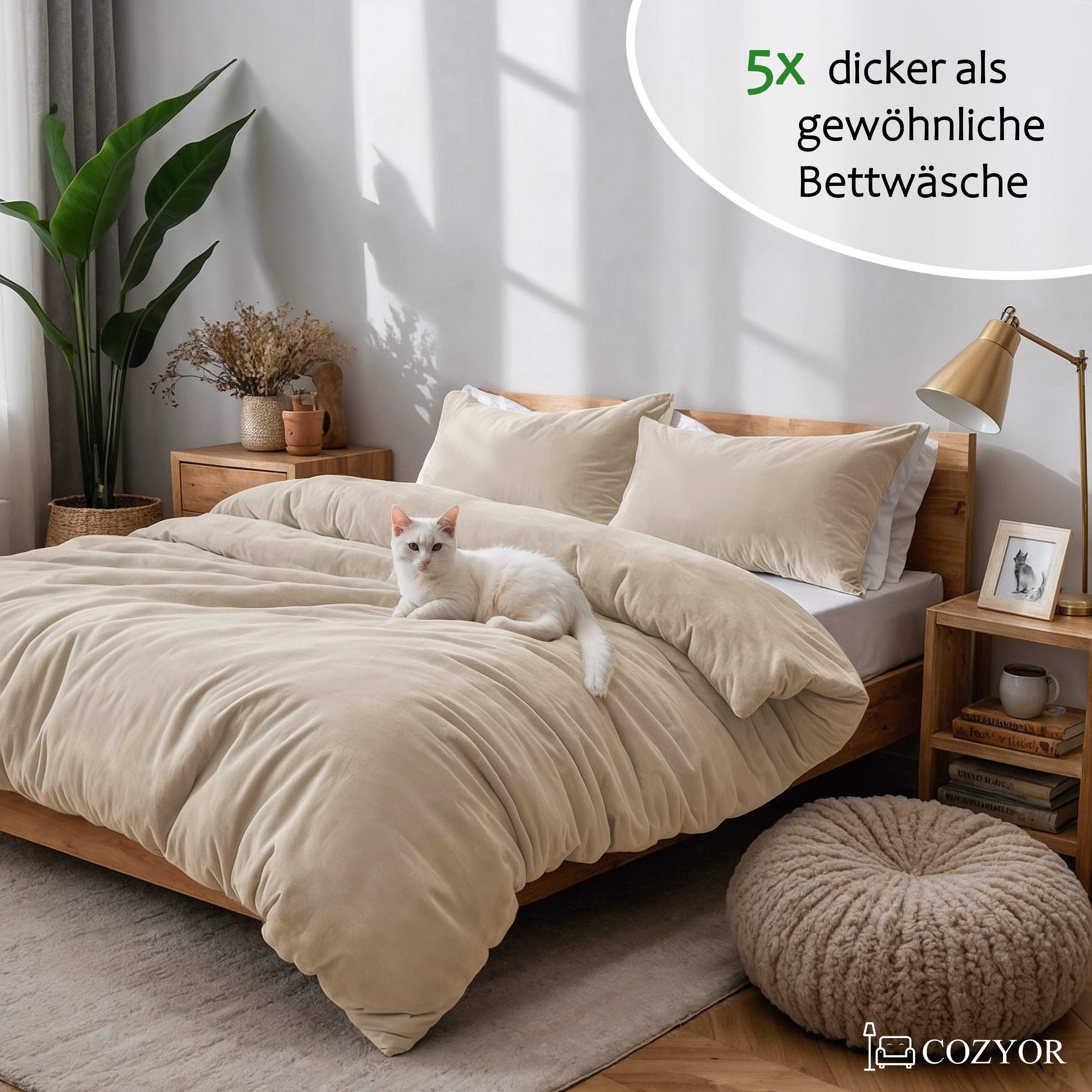 Cozyor Bettwäsche Kuschelbettwäsche flauschig warmer Teddy günstig online kaufen
