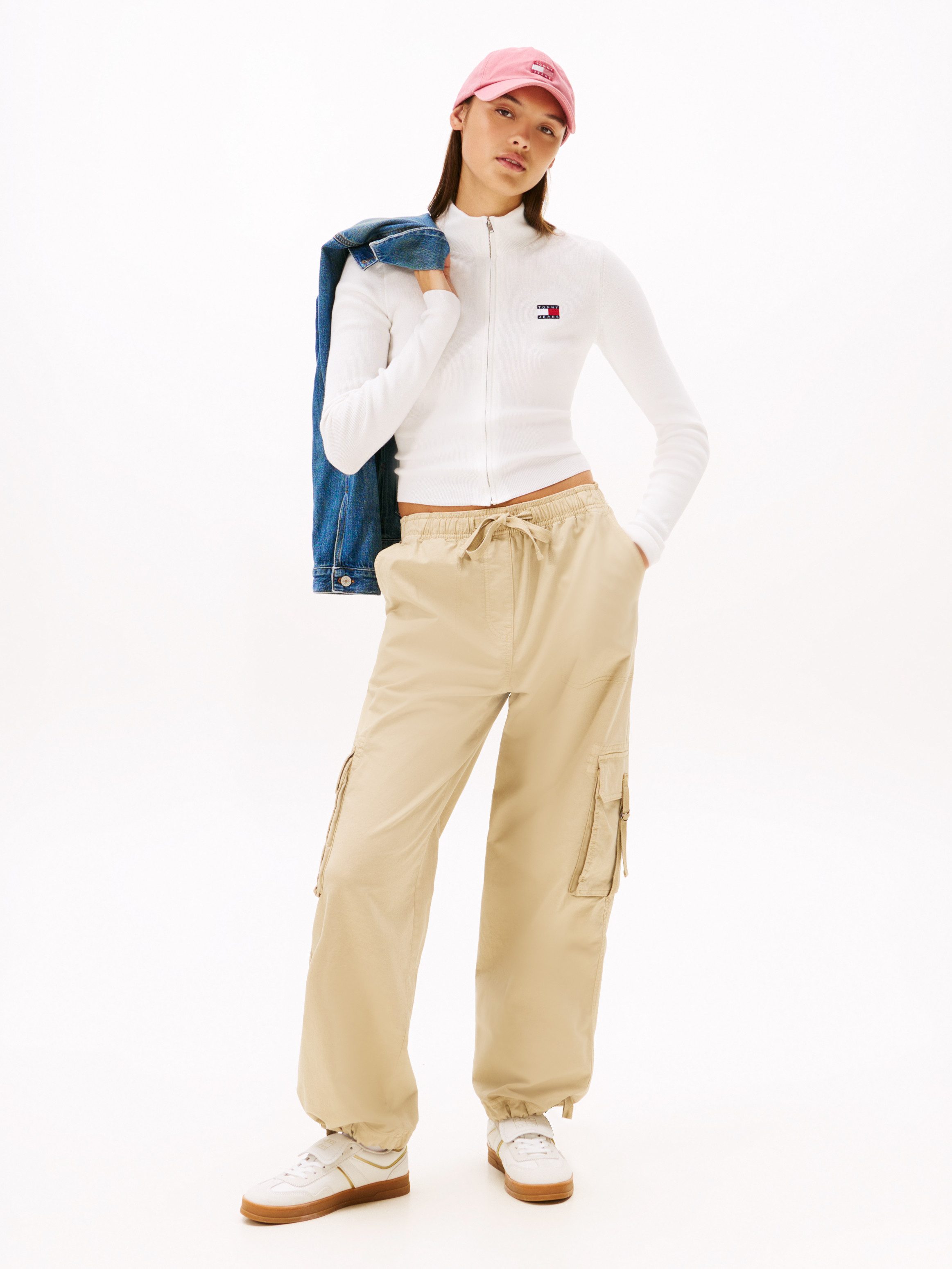 Tommy Jeans Strickjacke TJW ZIP HIGH NECK CARDIGAN EXT günstig online kaufen