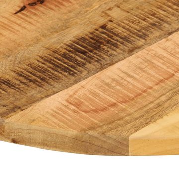 vidaXL Esstisch Tischplatte Ø 80x2,5 cm Rund Raues Massives Mangoholz