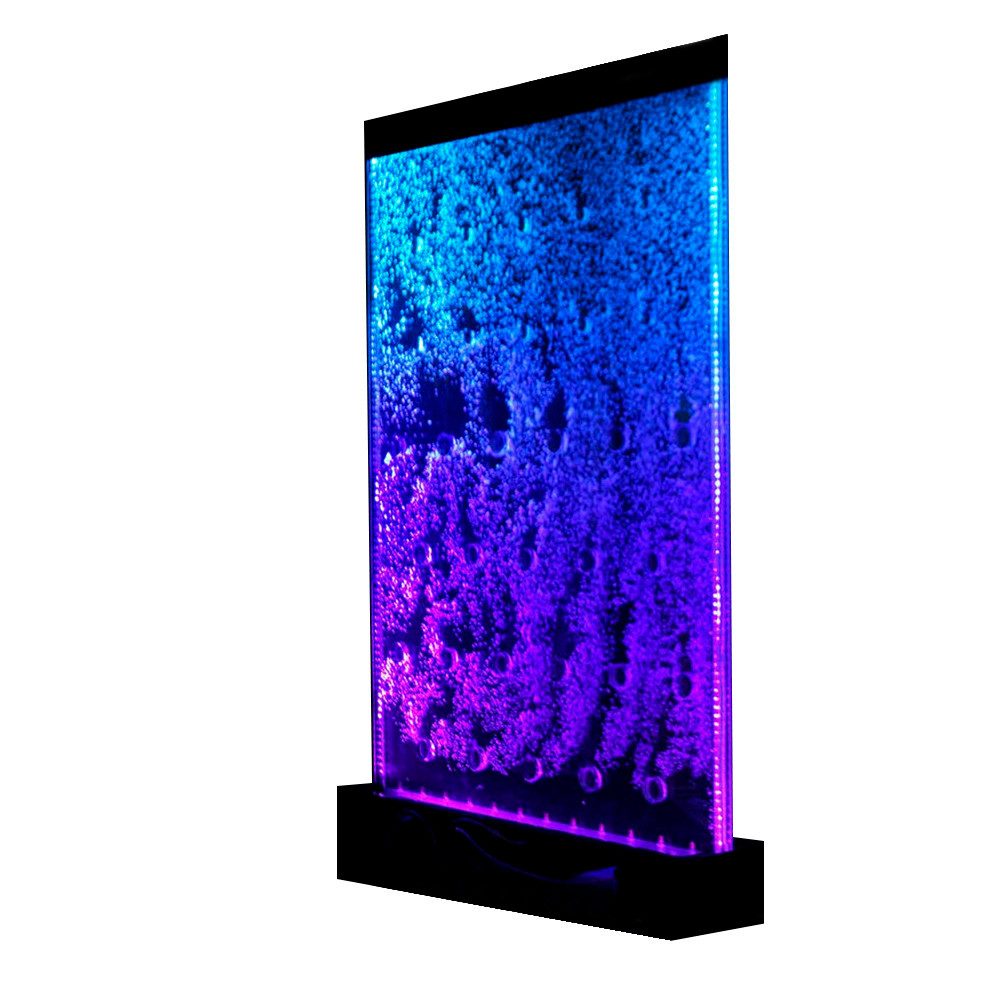 JVmoebel Zimmerbrunnen LED Wasserwand mit Hintergrundbeleuchtung und transparentem Design, Made in Europa