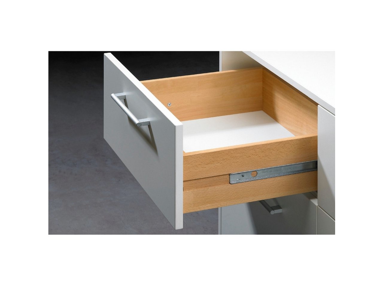 Thumbnail - Hettich Möbelbeschlag Kugelauszug KA 270/2 für 27mm Nut, 350-550mm 120N