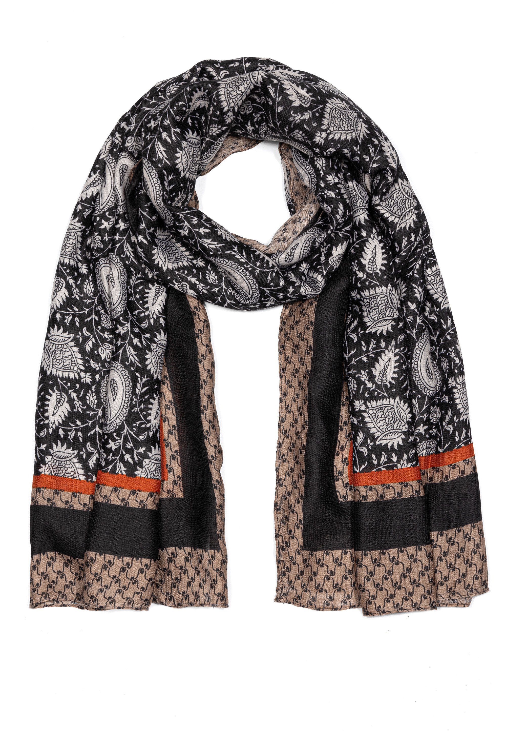 Material edlen Schal Modeschal Verarbeitung hochwertiges Sehr Design, Goodman im Camel Design und Damen