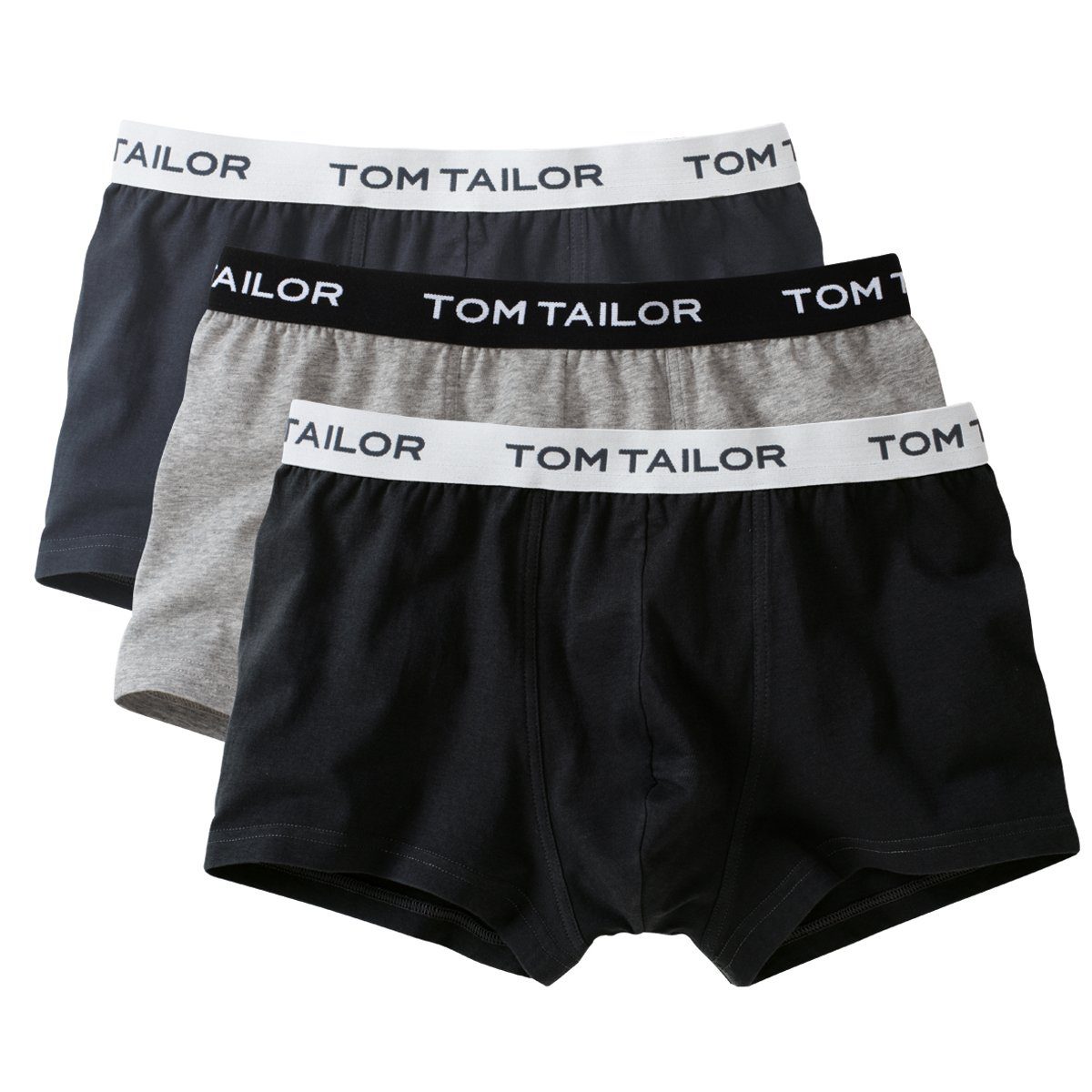 TOM TAILOR Retro Pants Herren Boxershorts (3-St) 3er Pack 9300