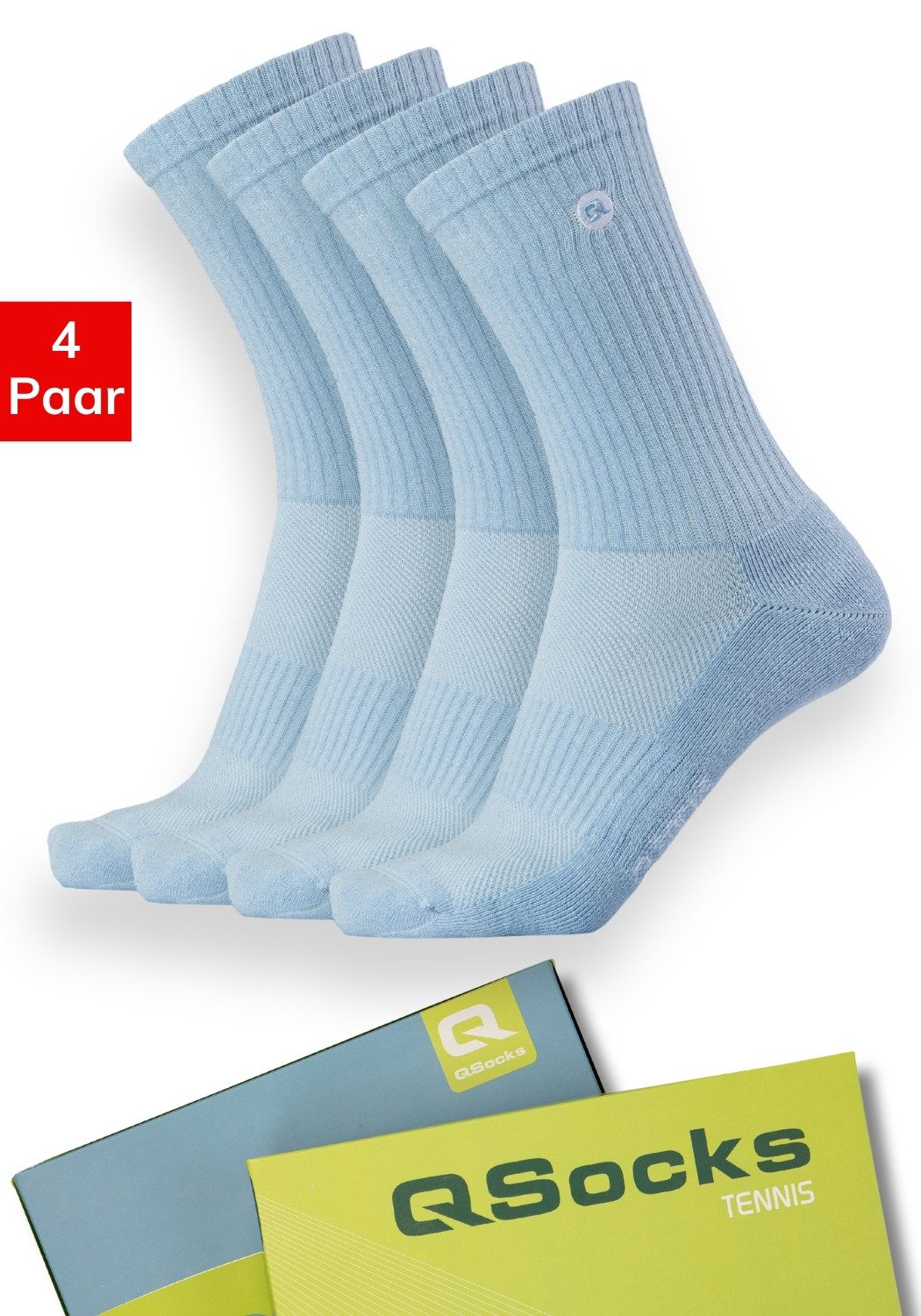 Socken Sportsocken Damen & Herren Laufsocken 100% Baumwolle 35-46 /QSOCKS
