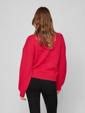 Vila Strickpullover VICHINTI O-NECK CABLE KNIT TOP/SU-NOOS