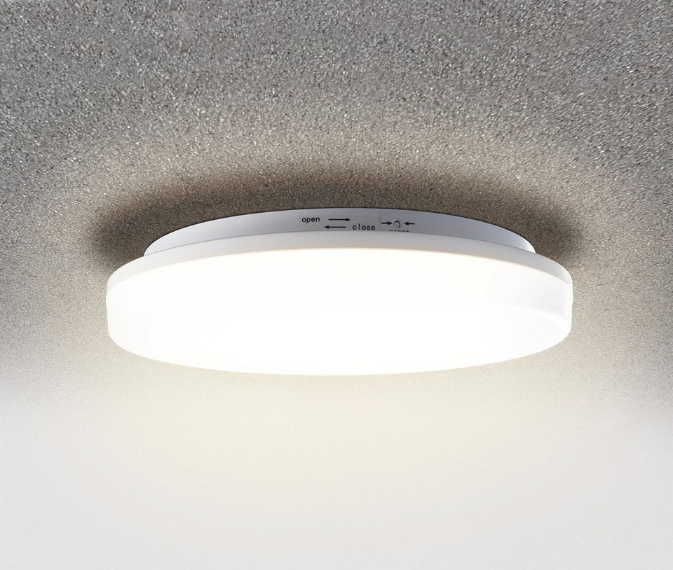 HEITRONIC LED Deckenleuchte Pronto, LED fest integriert, Warmweiß,  Wandlampe, Deckenlampe, für innen und außen, Homogenes Licht über den  gesamten Lichtaustritt