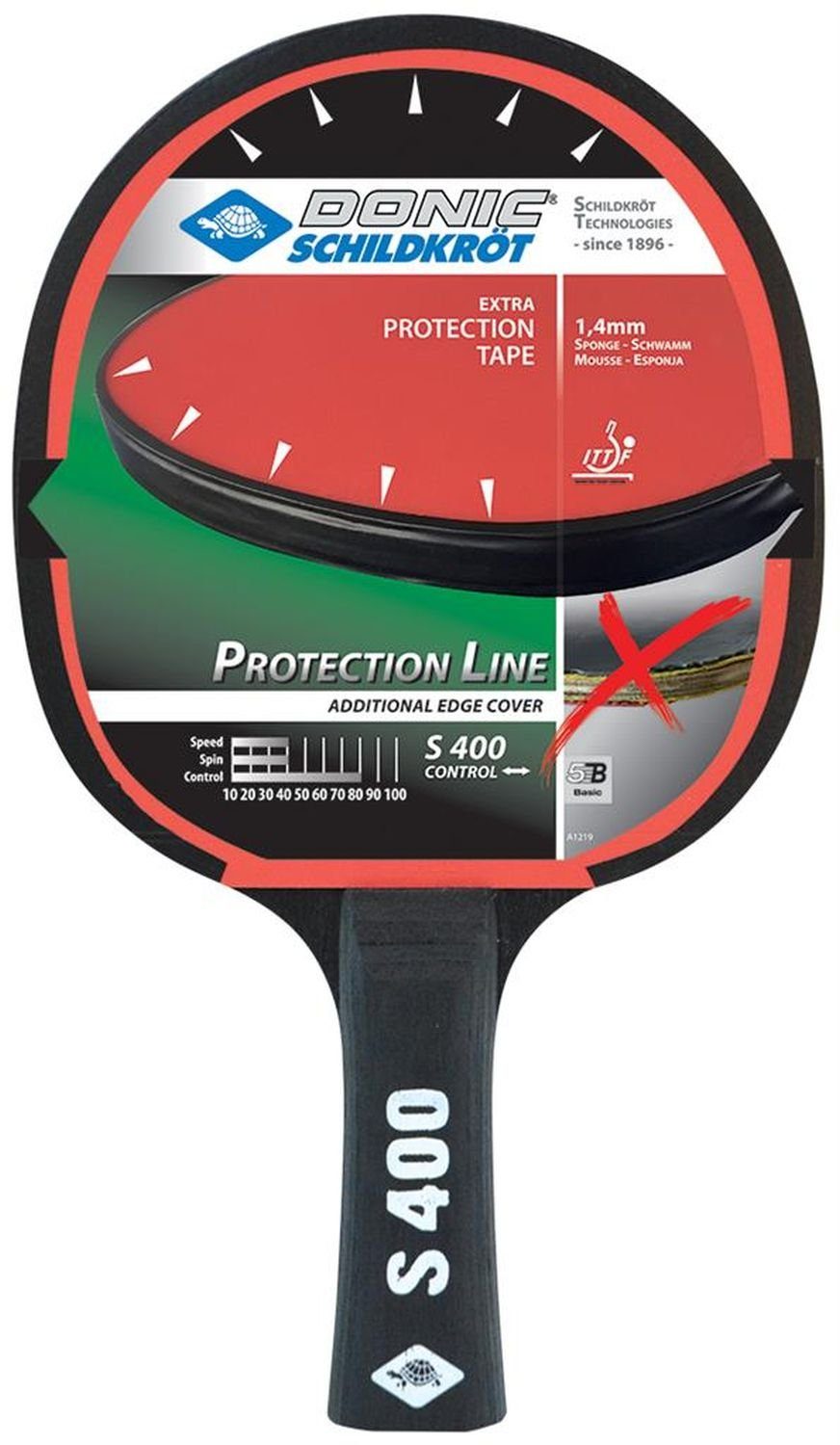 Donic-Schildkröt Tischtennisschläger Protection Line S400, Tischtennis Schläger Racket Table Tennis Bat