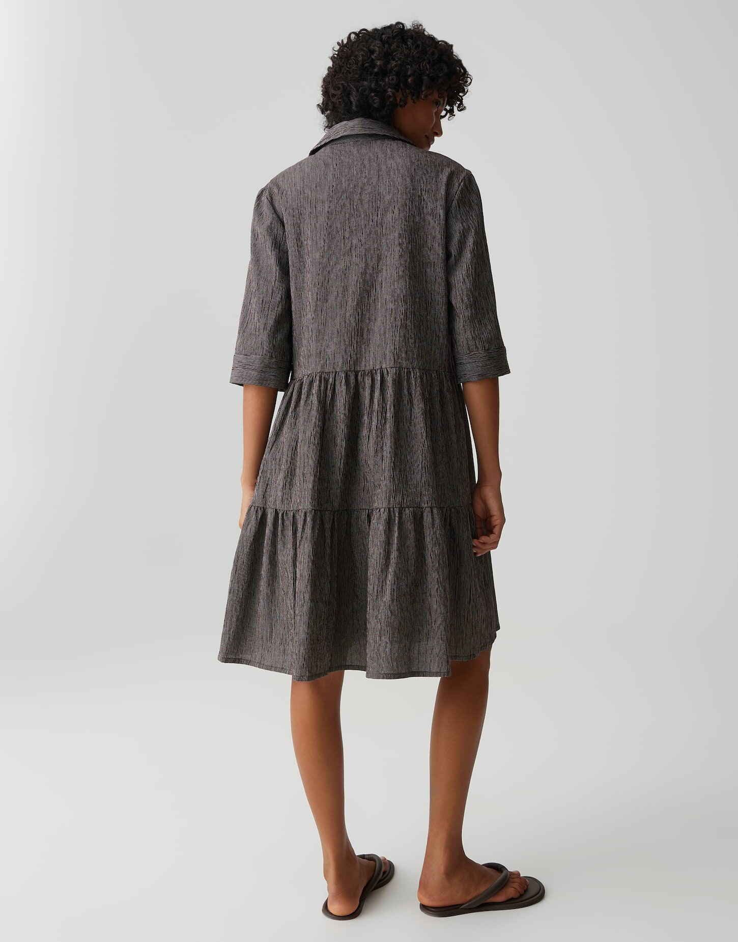 OPUS Blusenkleid Wotilli aus Webware mit Crinkle Effekt