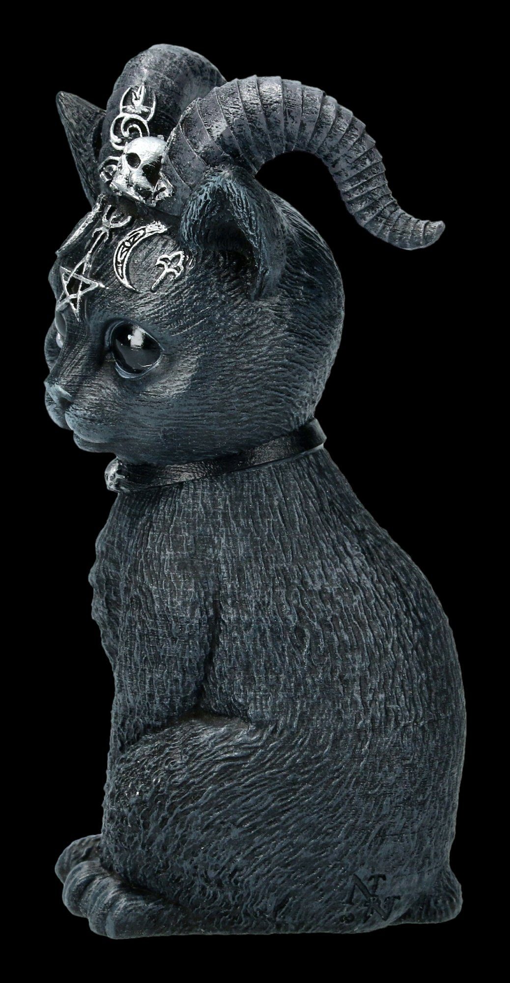 Figuren mit GmbH Katzenfigur Okkulte Pawzuph - Shop - Now Hörnern Tierfigur Deko Tier Nemesis