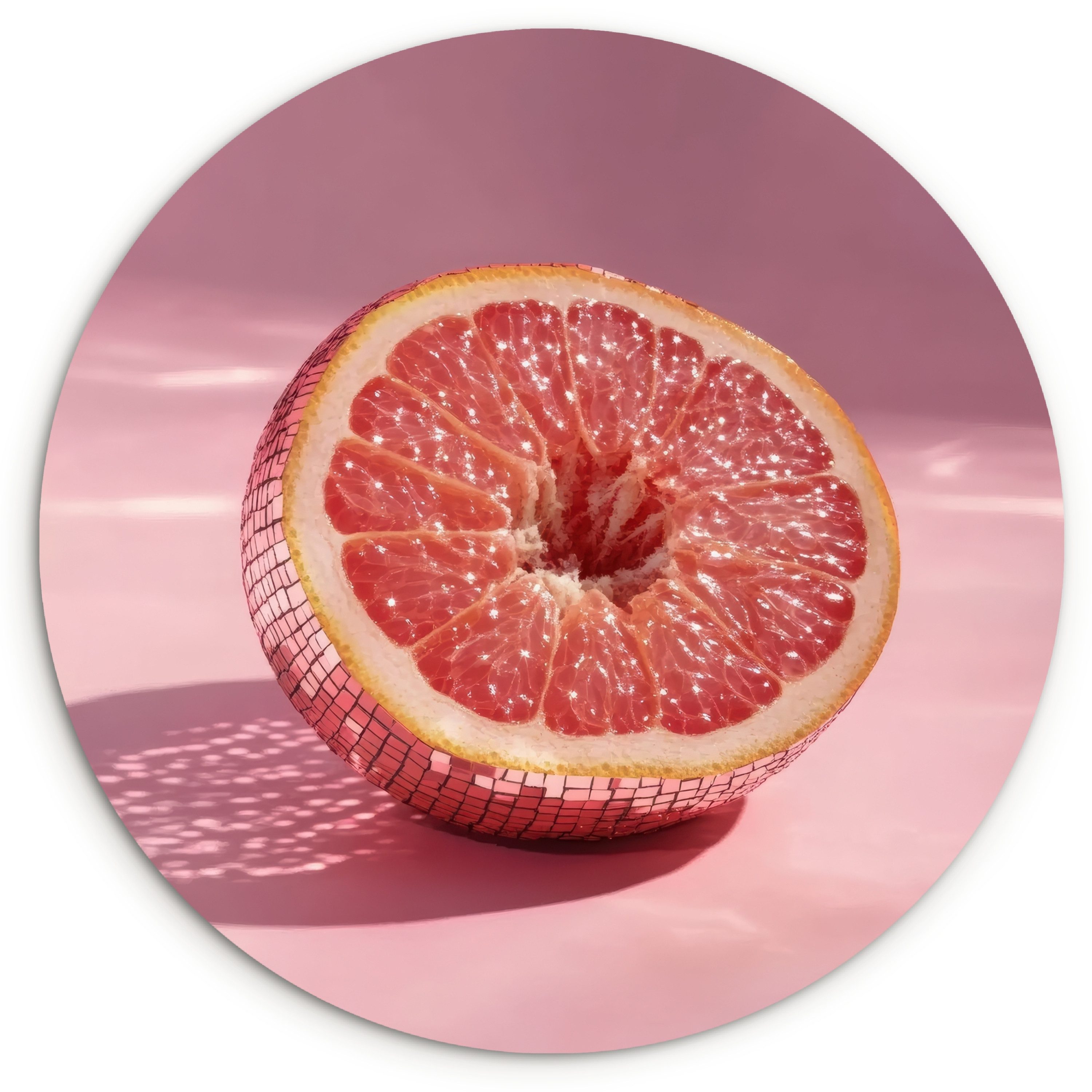 MuchoWow Gemälde Grapefruit - Rosa - günstig online kaufen
