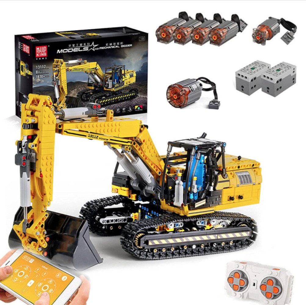 Mould King 13112 Bagger Konstruktions-Spielset, (2169 St)