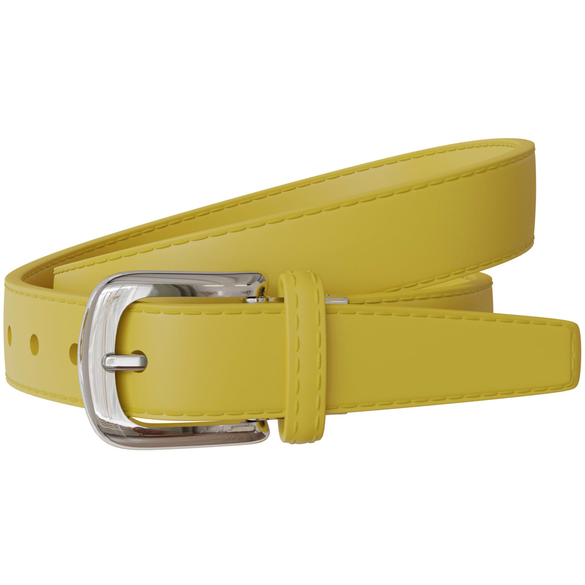 Ledergürtel Damen Spalt Leder Gürtel 30mm Sommer Farben Silberne Schließe 30696