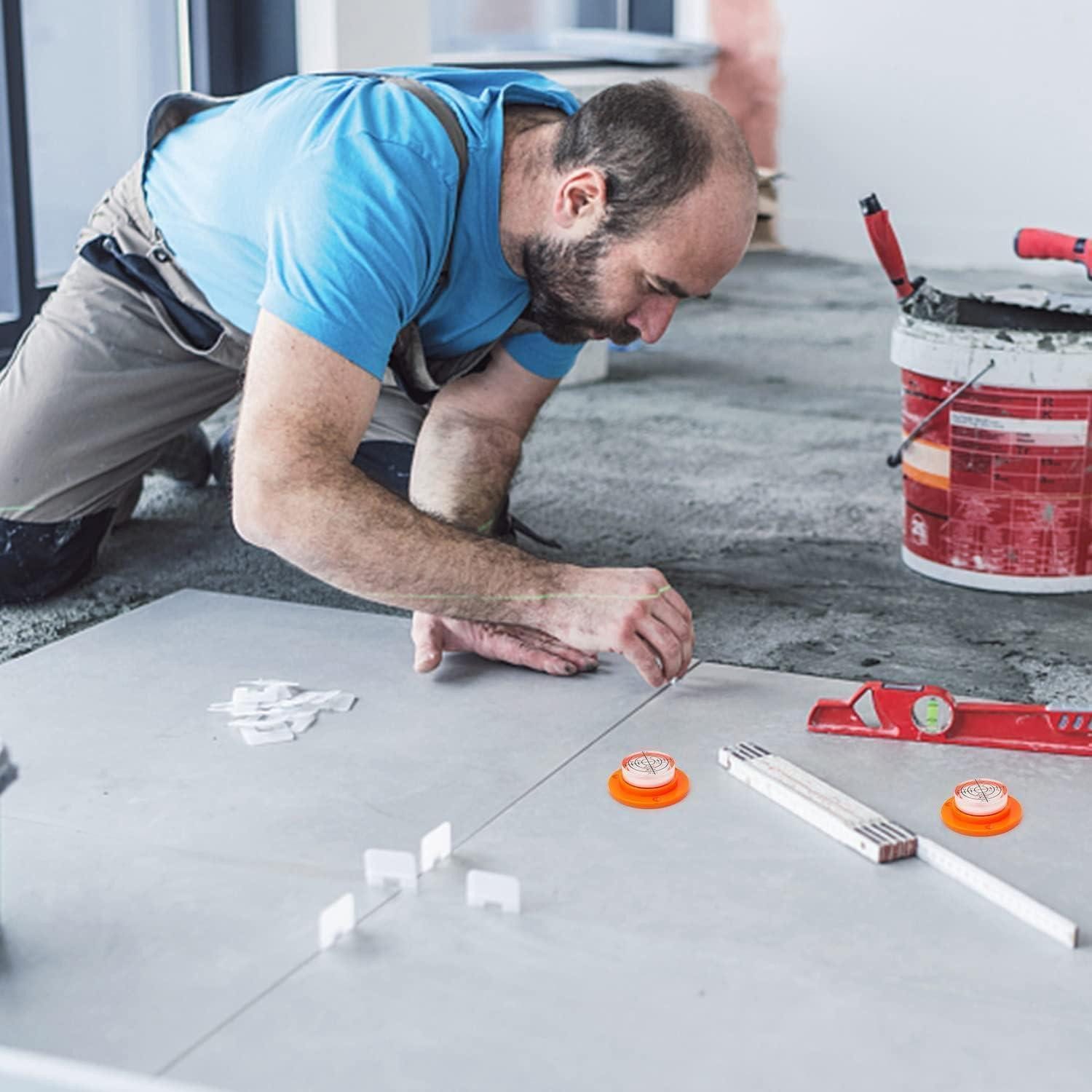 LuxusKollektion Wasserwaage Wasserwaage Dosenlibelle Mini 32 mm 4er Set Weiß Gelb