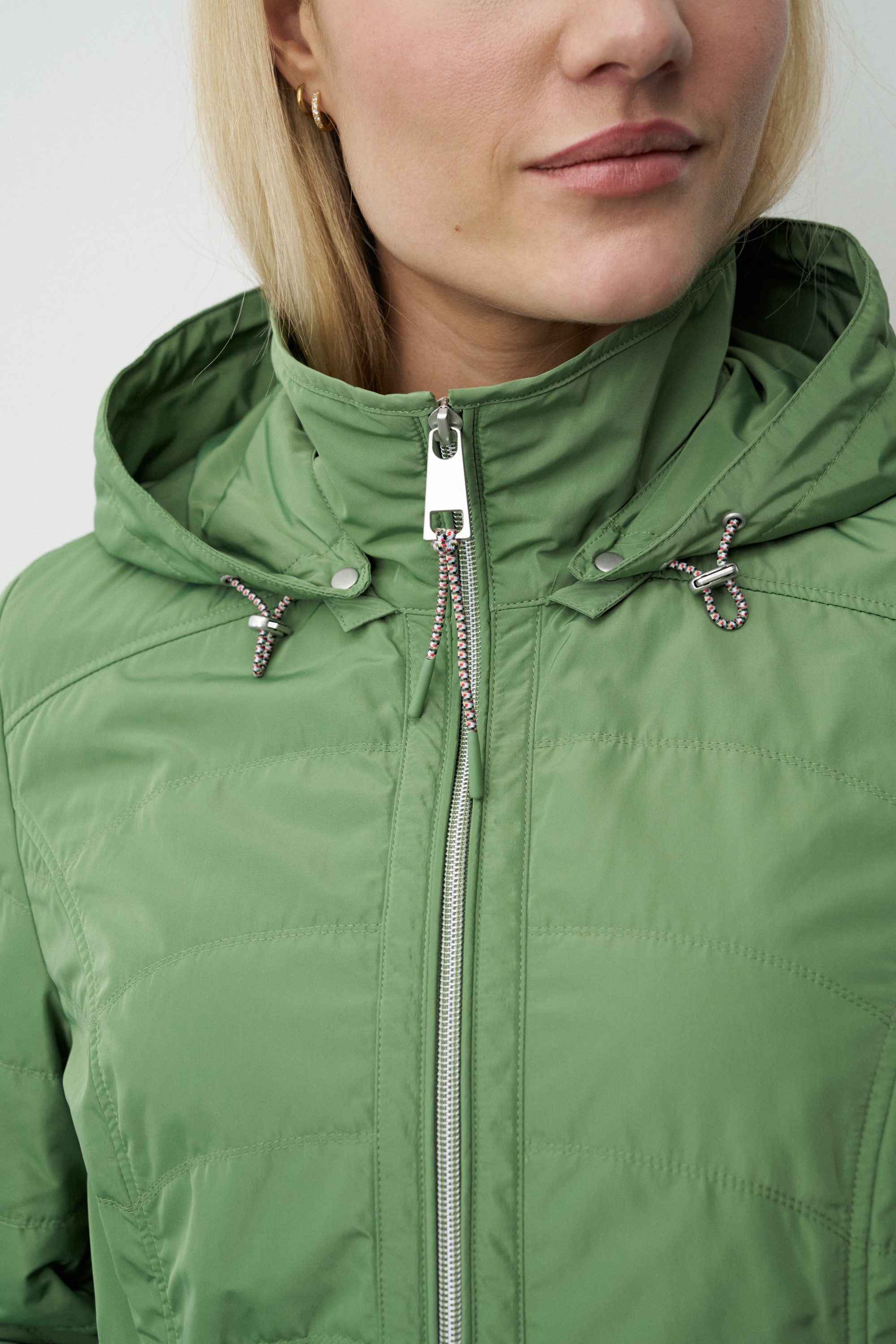 Barbara Lebek Sommerjacke Übergangsjacke, Frühlingsjacke oder Damenjacke mit Kapuze