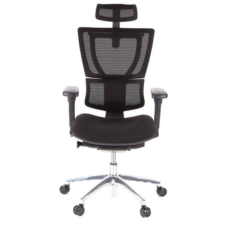 hjh OFFICE Drehstuhl Luxus Chefsessel ERGOHUMAN SLIM Stoff (1 St), Bürostuhl ergonomisch
