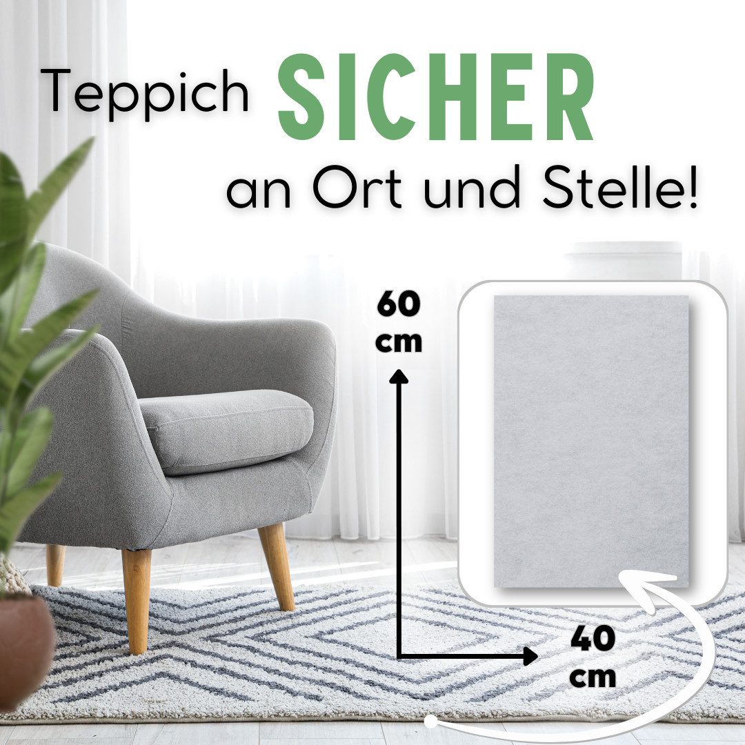 flex it Antirutsch Teppichunterlage flex it® Classic Standard - Antirutschmatte für Teppiche, (1-St), Kein Verkleben und keine Rückstände