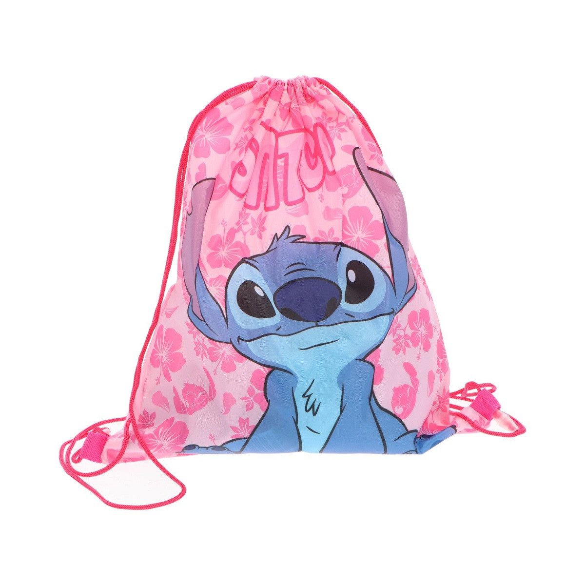 Lilo & Stitch Turnbeutel für Kinder – Leichter Sportbeutel 40x35 cm mit Kordelzug (1-tlg), Zusammenfaltbar, Vielseitig einsetzbar