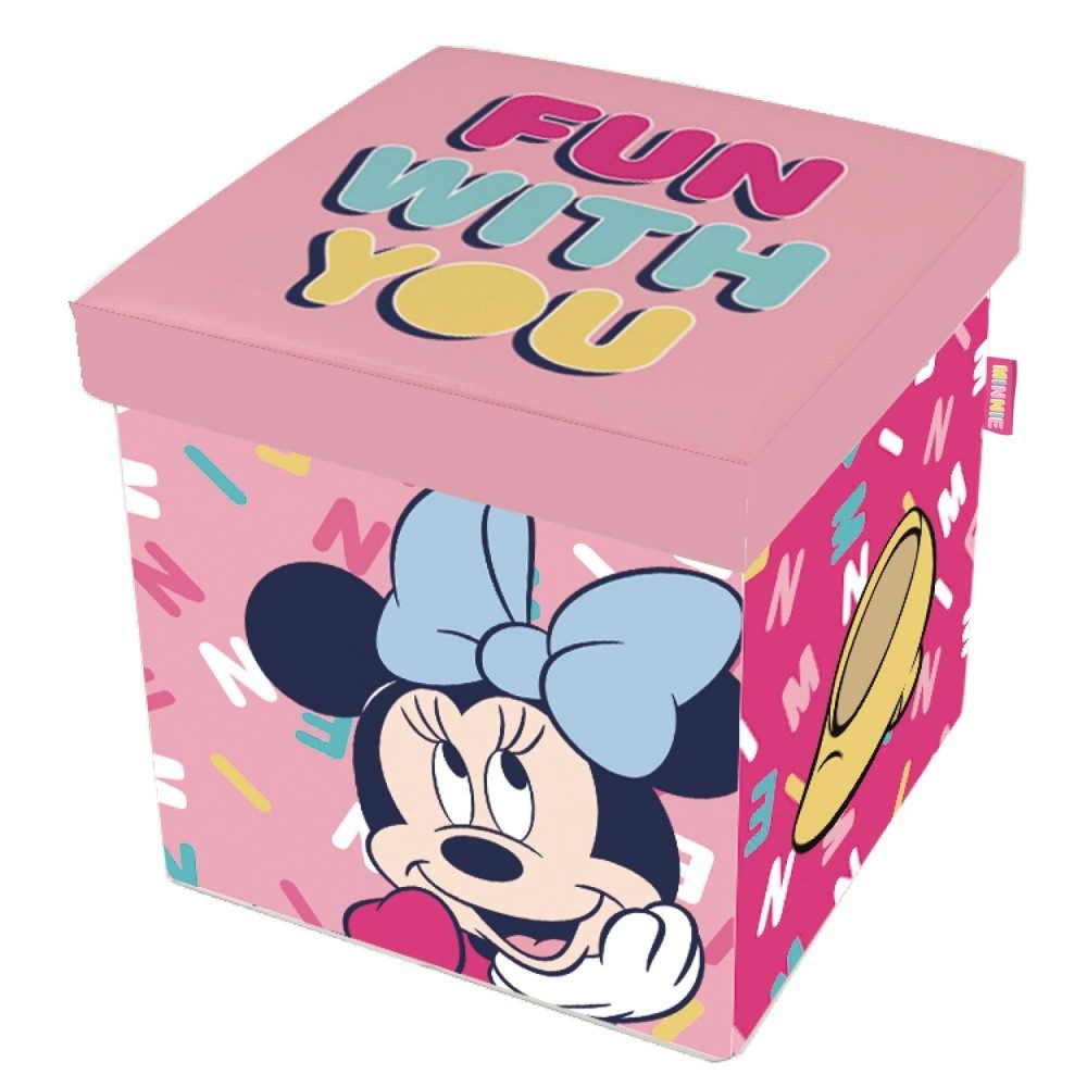 Disney Aufbewahrungsbox Disney Minnie Spielzeugaufbewahrung 30×30×30 cm günstig online kaufen