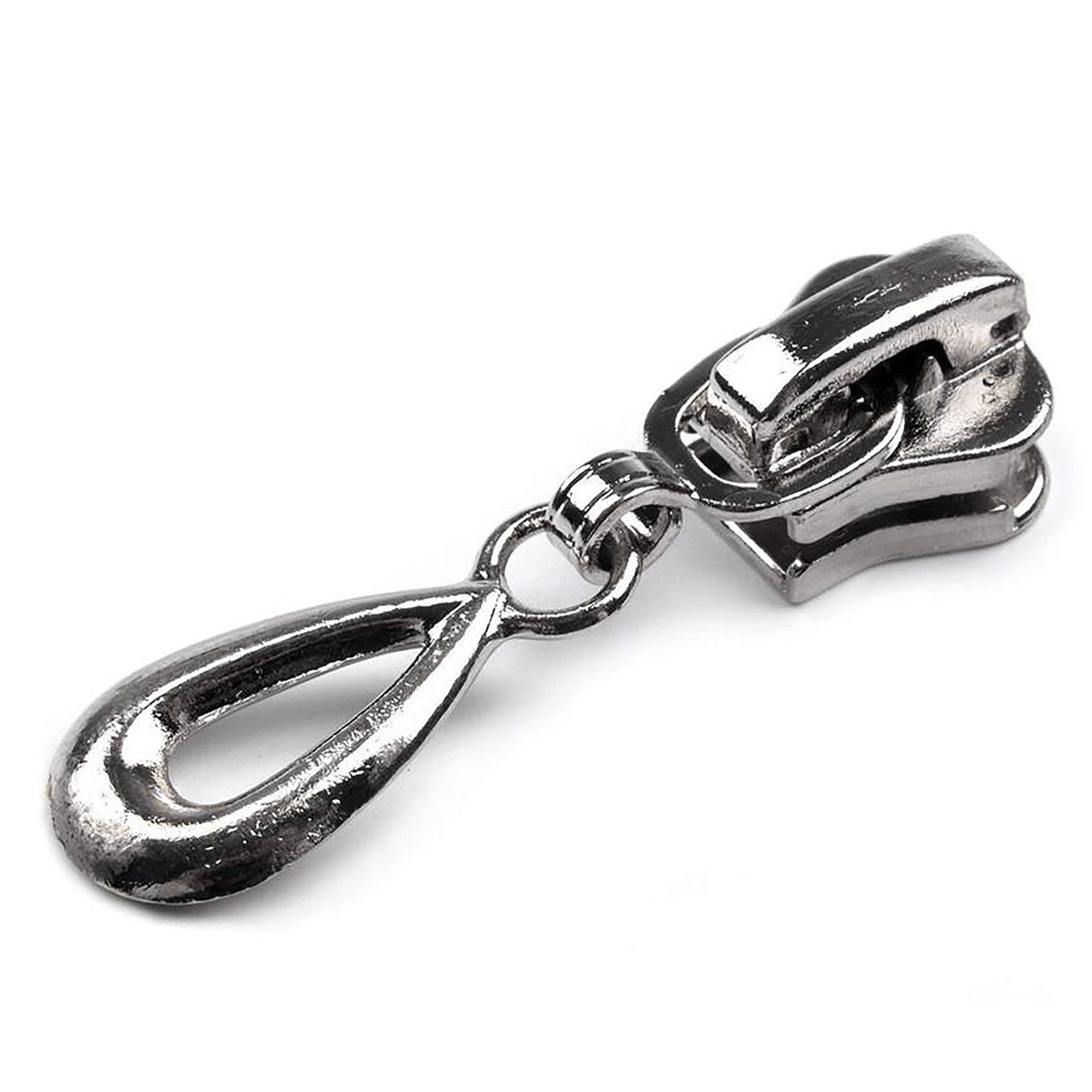 maDDma Reißverschluss 10 Reißverschluss Zipper 5mm Tropfenform, anthrazit