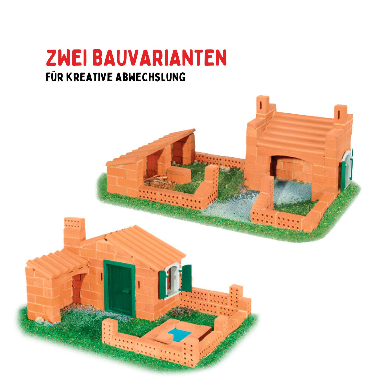 teifoc Burg / Haus Steinbaukasten, (Lernspielzeug, 150 St., Bastelset), Kreativspielzeug, Made in Germany