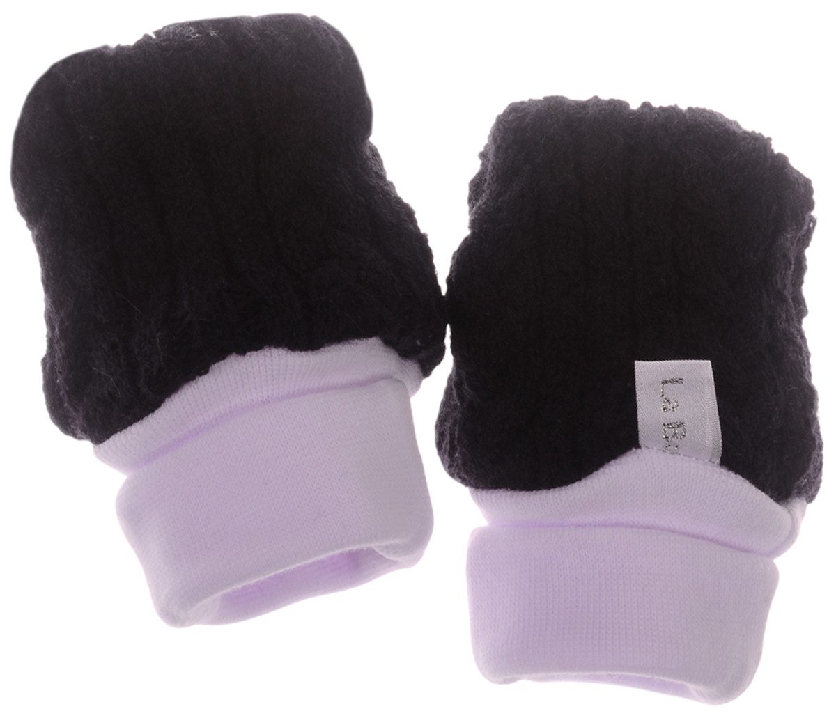 La Bortini Fäustlinge Fäustlinge warme Baby Handschuhe für Neugeborene 0 bis 12 Monate warm, weich, doppellagig, neutral, Futter aus Frottee-Stoff