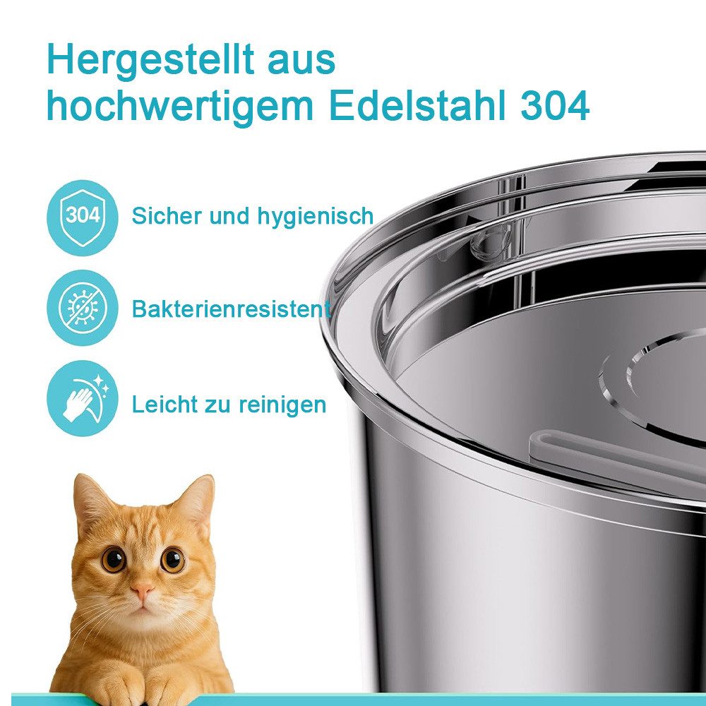 TUWENA Trinkbrunnen Trinkbrunnen für Katze, Katzenbrunnen aus Edelstahl günstig online kaufen