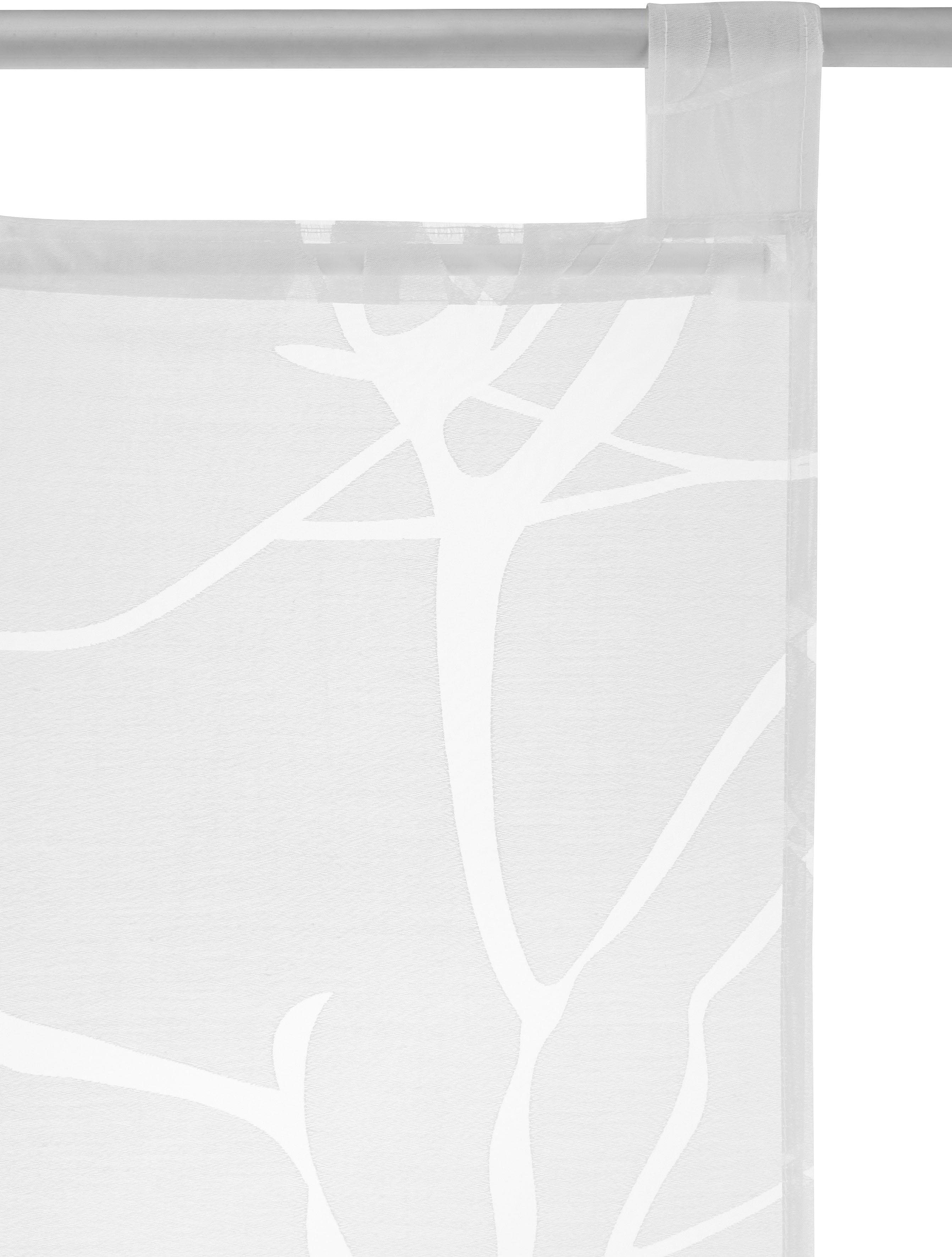 my home Schiebegardine Anna (1 St), Schlaufen, halbtransparent, Ausbrenner, günstig online kaufen