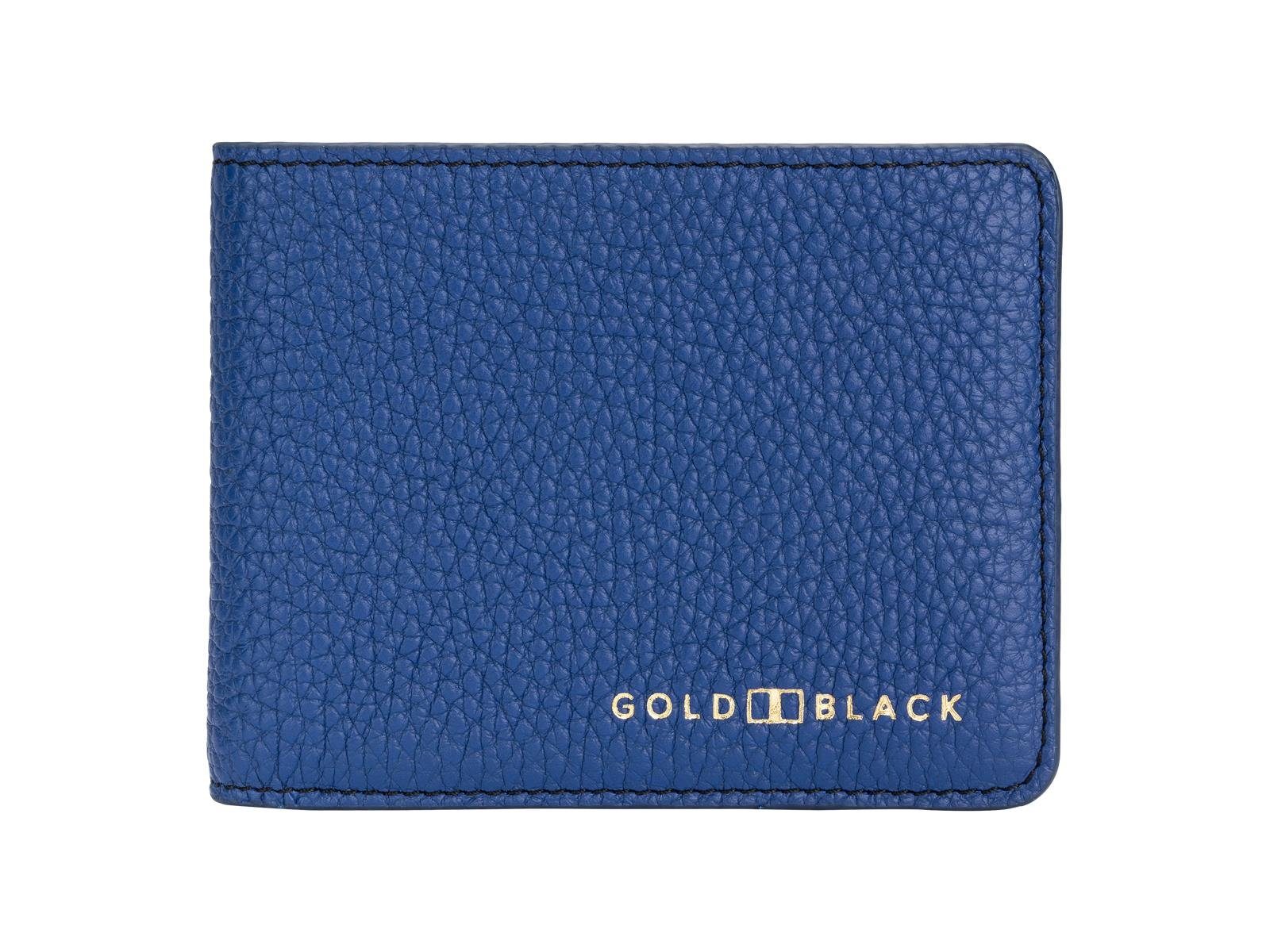 GOLDBLACK Geldbörse Geldbörse GM Nappa Blau