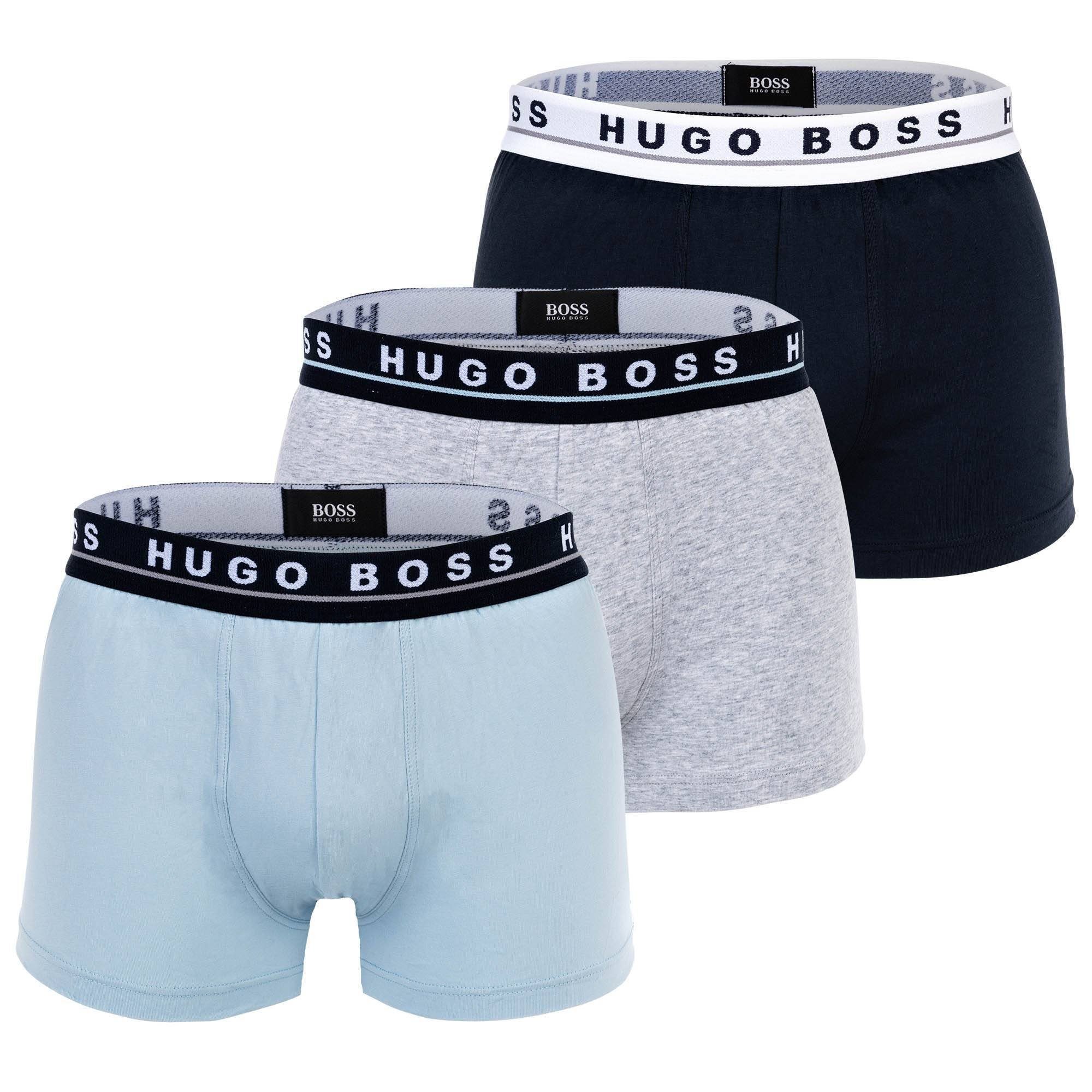 BOSS Boxershorts »Cotton Stretch« (3 St) Trunk Multi Pack Herren Unterhose  Boxer kurzes Bein im 3er-Pack online kaufen | OTTO