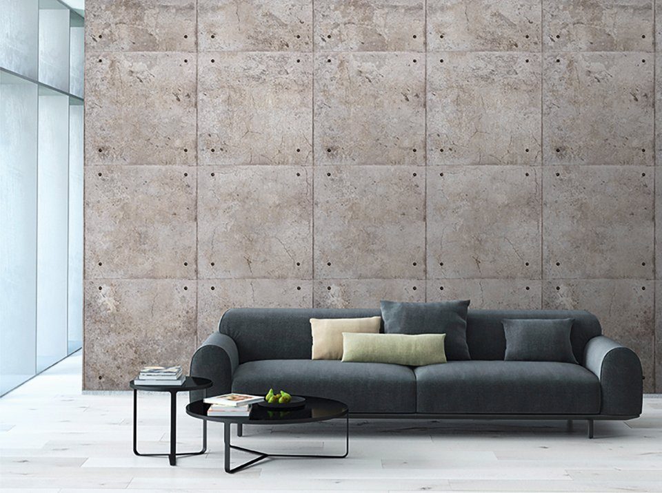 Andiamo Vliestapete Beton Optik 1 St 1 Rolle A 3 Bahnen 159 Cm X 280 Cm Online Kaufen Otto