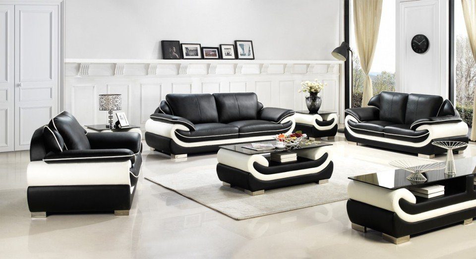 JVmoebel Polstergarnitur Sofagarnitur Polster Sofa Set 3+2+1 Leder Couchen Sofas Garnitur, Made in Europa