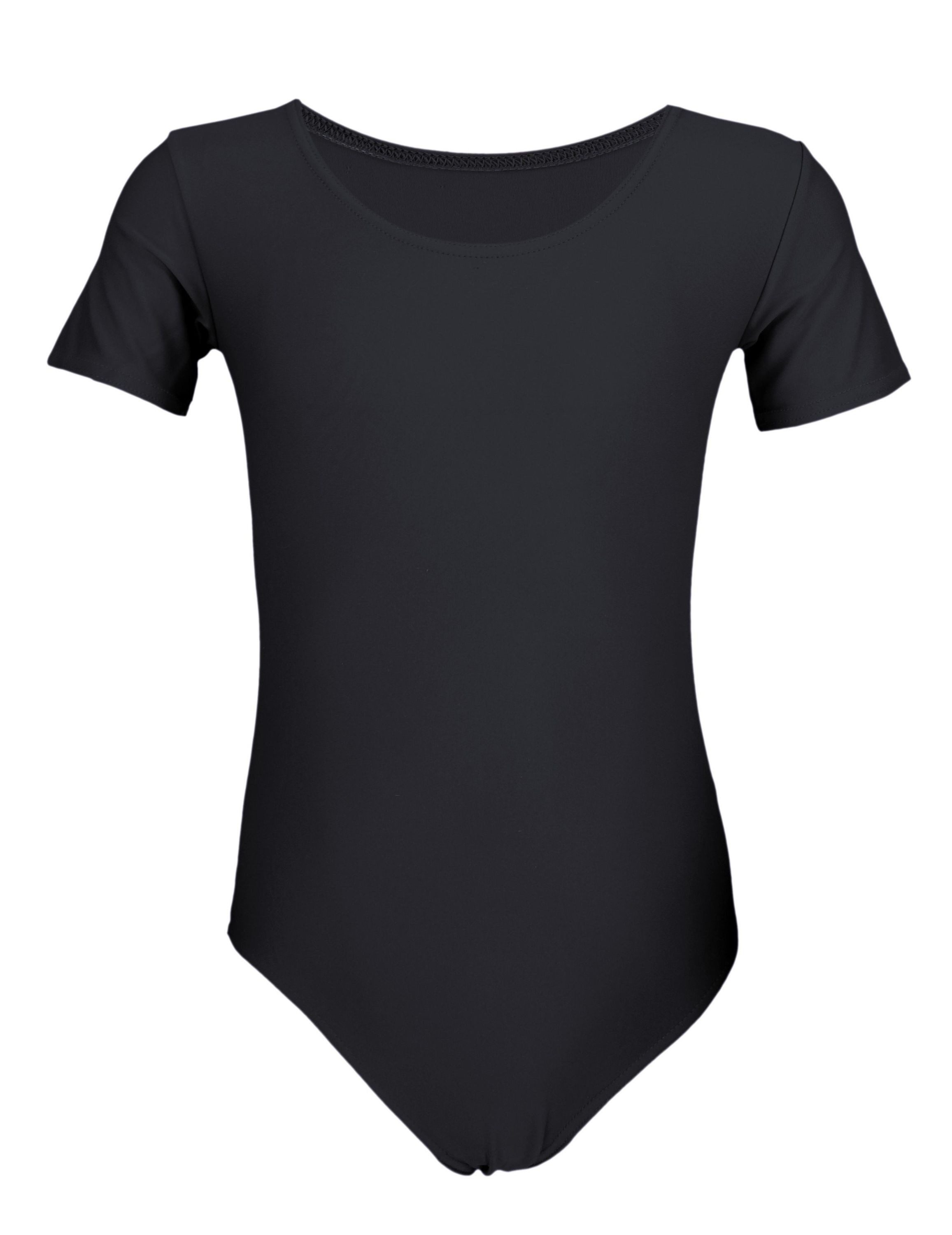 Aquarti Turnanzug Aquarti Mädchen Gymnastikanzug Kurzarm Ballett Trikot