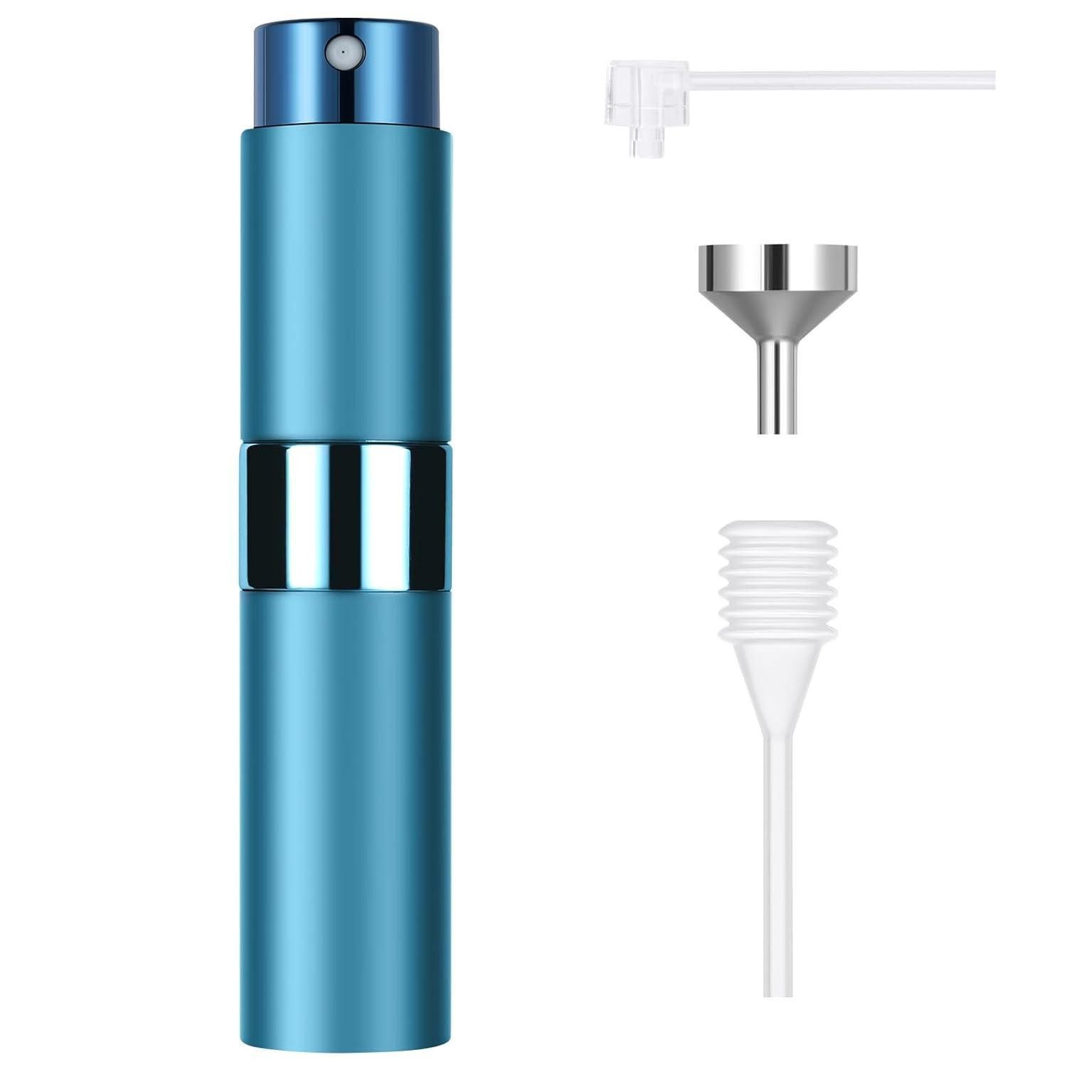 LuxusKollektion Parfümzerstäuber Parfümzerstäuber Mini 8ml Nachfüllbar Reise Glas 8ml dunkelblau