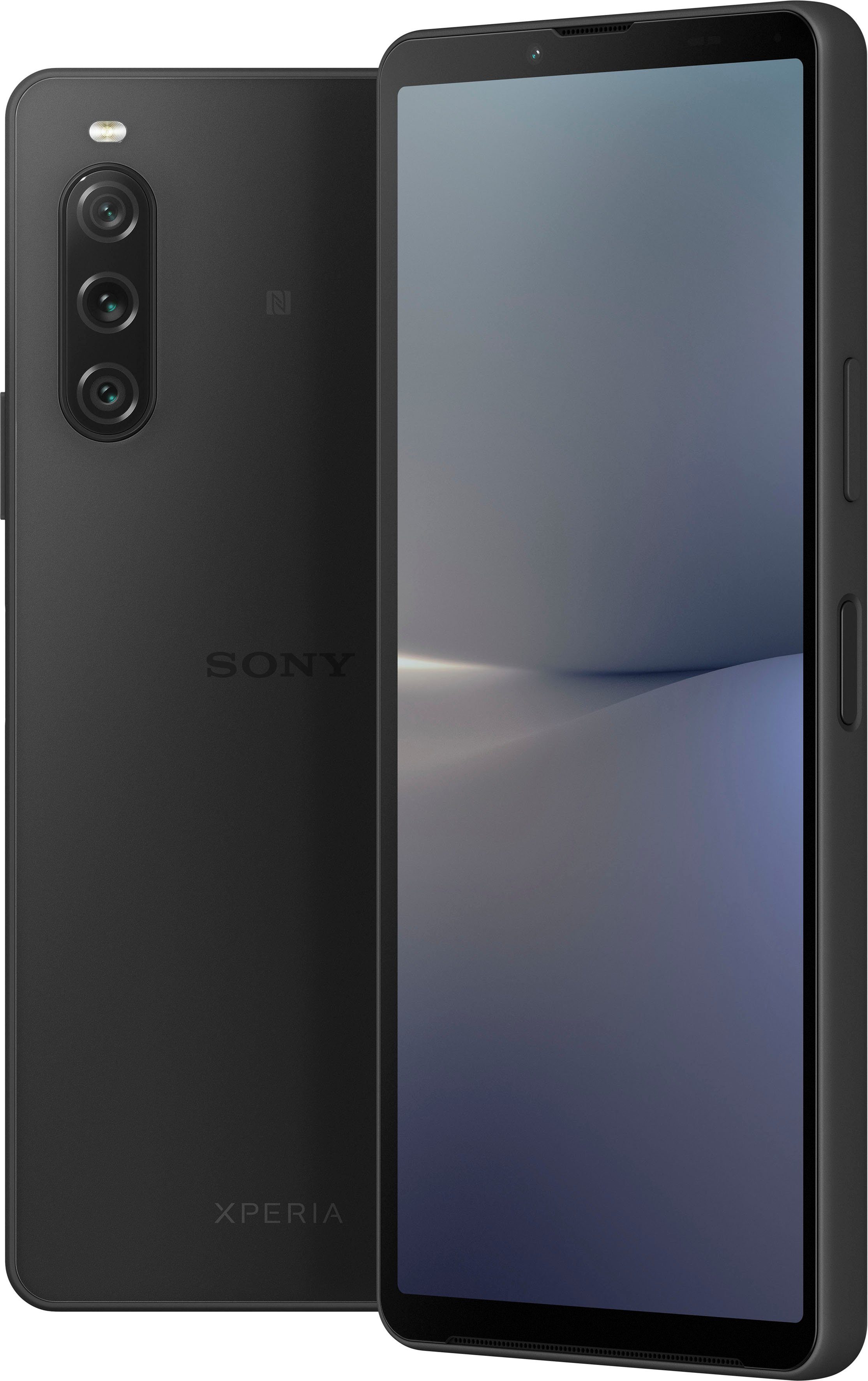 Sony XPERIA 10V Smartphone (15,5 cm/6,1 Zoll, 128 GB Speicherplatz, 48 MP Kamera) Gojischwarz