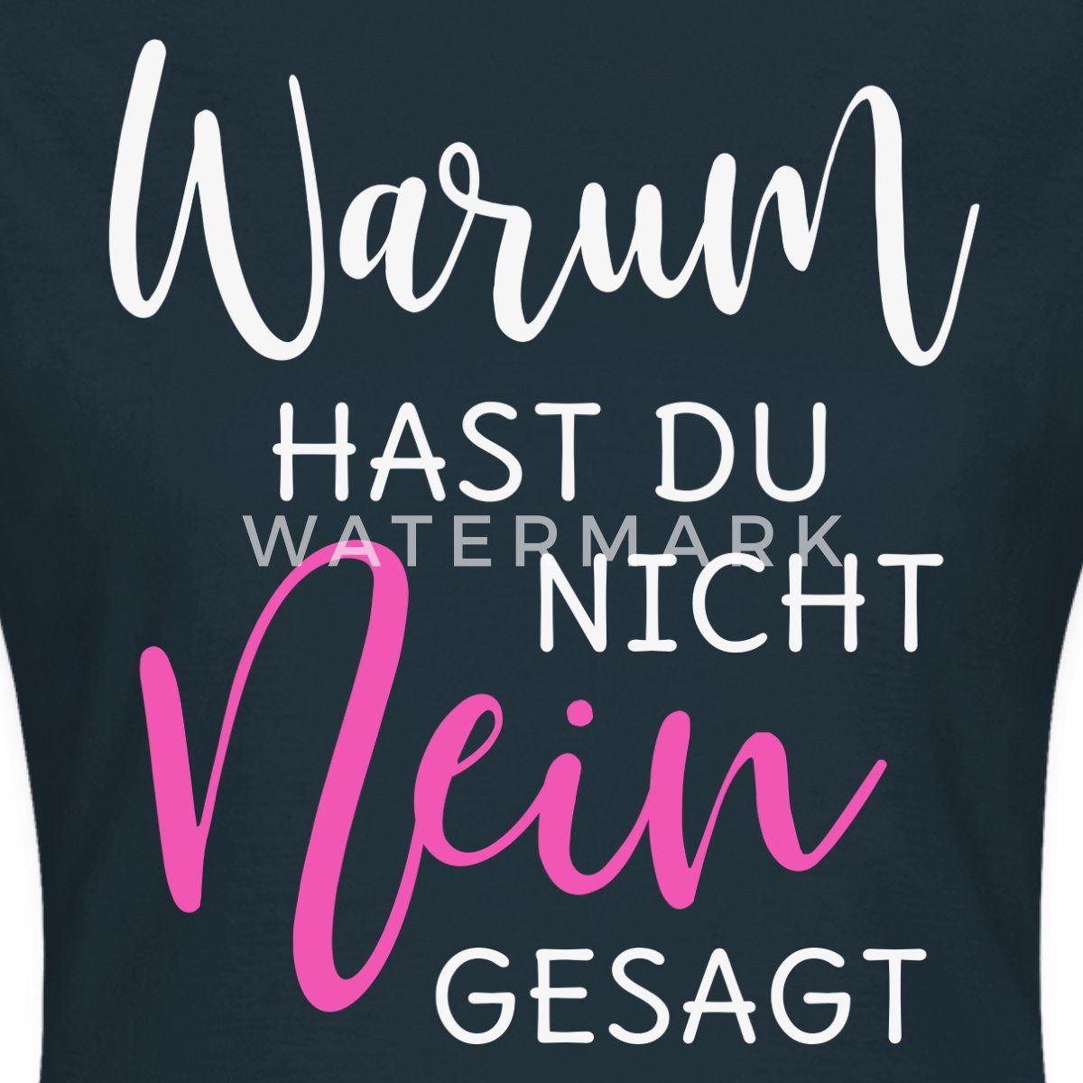 Spreadshirt T-Shirt Warum Hast Du Nicht günstig online kaufen