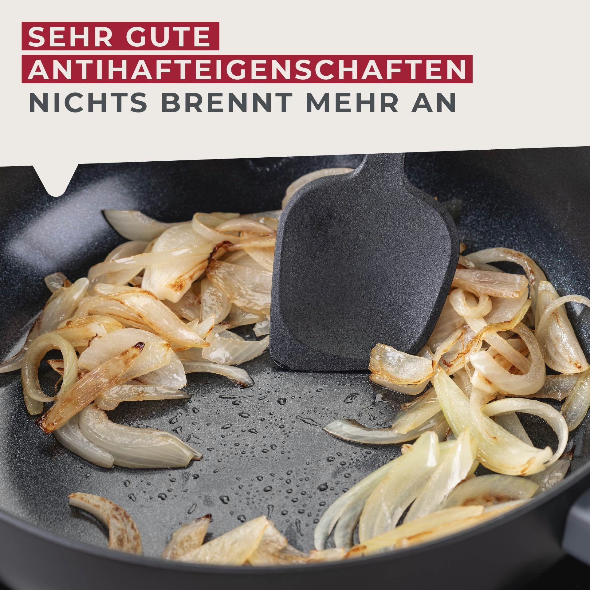 FACKELMANN Wok Antihaft-Wokpfanne, Karbonstahl-Wok, Asiatische Bratpfanne