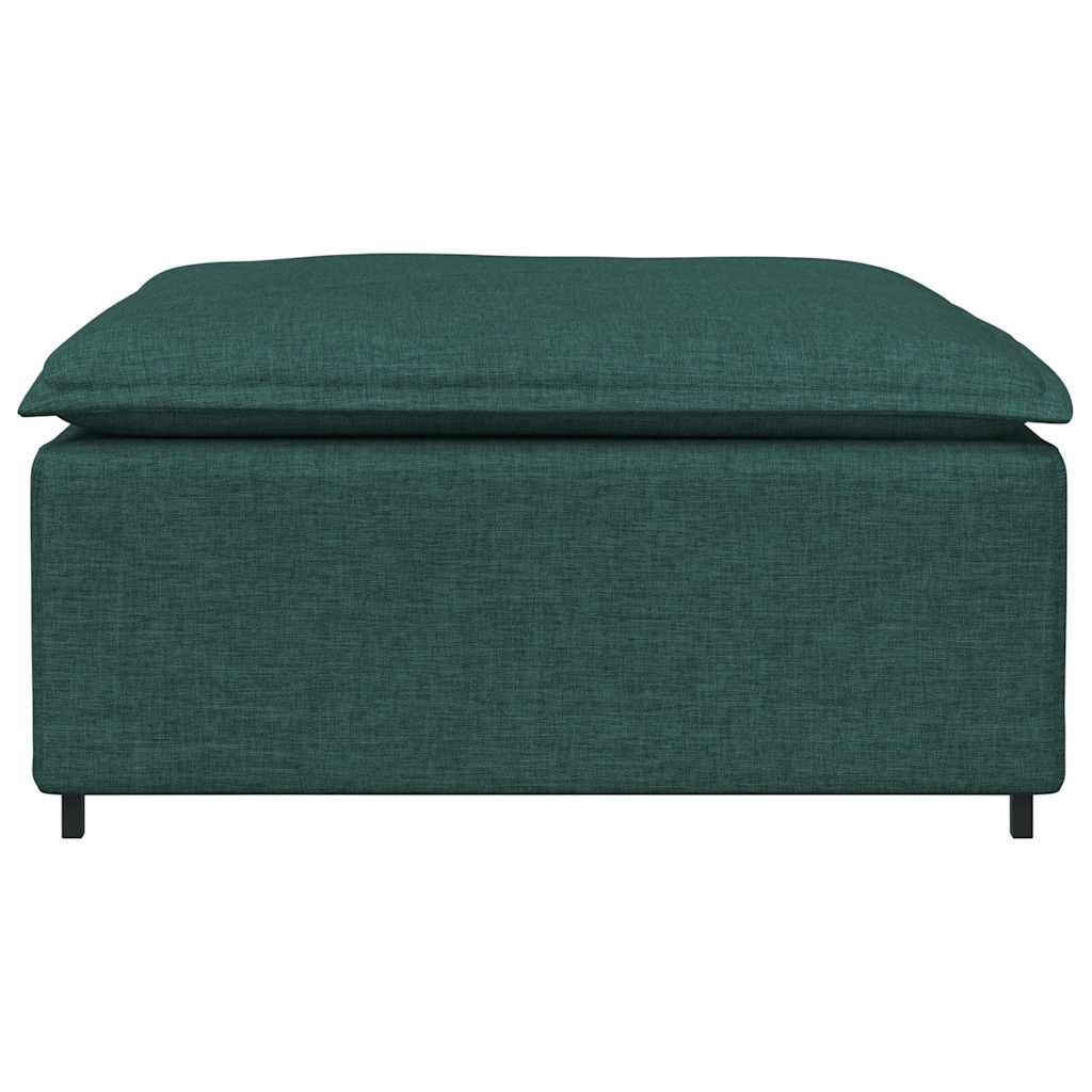 vidaXL Sofaelement Modulares Sofa-Fußhocker-Modul Dunkelgrün 100 günstig online kaufen