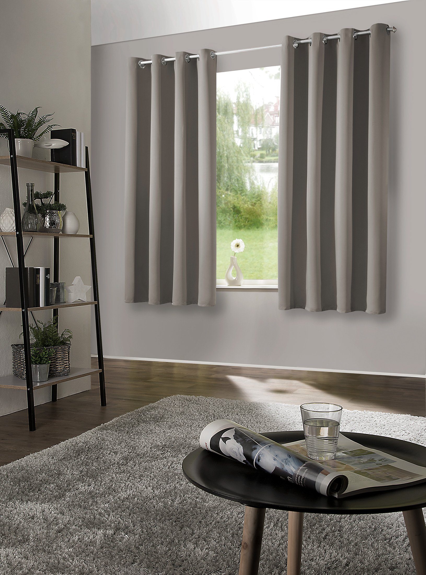 heimtexland Verdunkelungsvorhang Thermo Verdunkelungsgardinen Ösenschal Vor günstig online kaufen